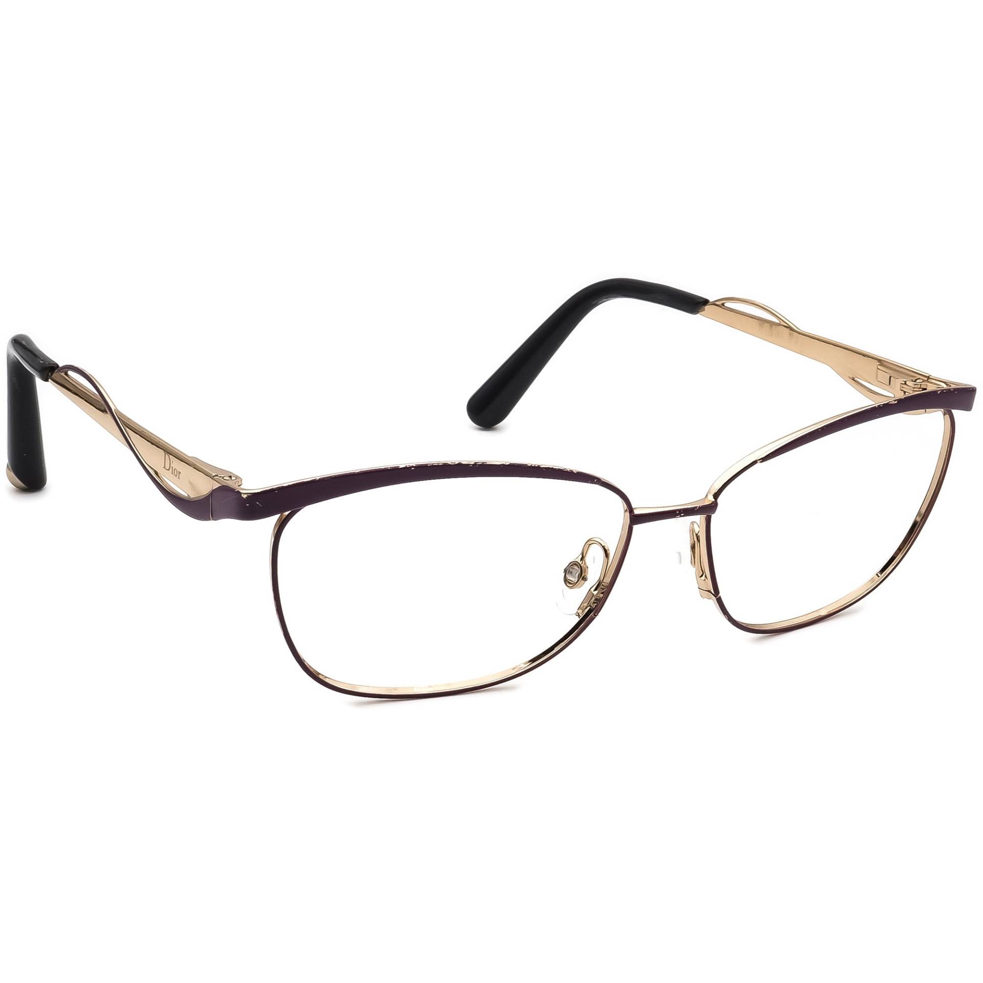 Christian Dior Brillen Cd 3783 Lila & Gold B-Form Metallrahmen 55[]14 135 von AfsharOptics