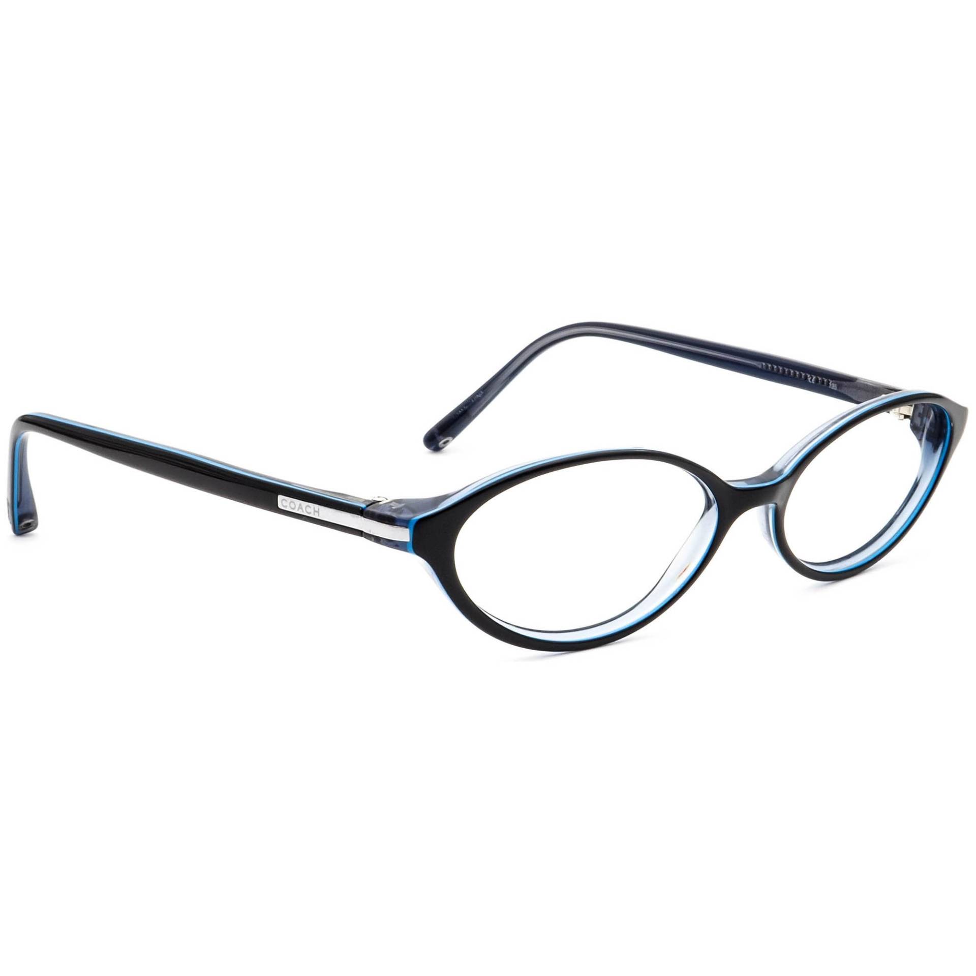 Coach Damen Brille Colette | 537 Schwarz/Pool Oval Rahmen 51[]16 135 von AfsharOptics