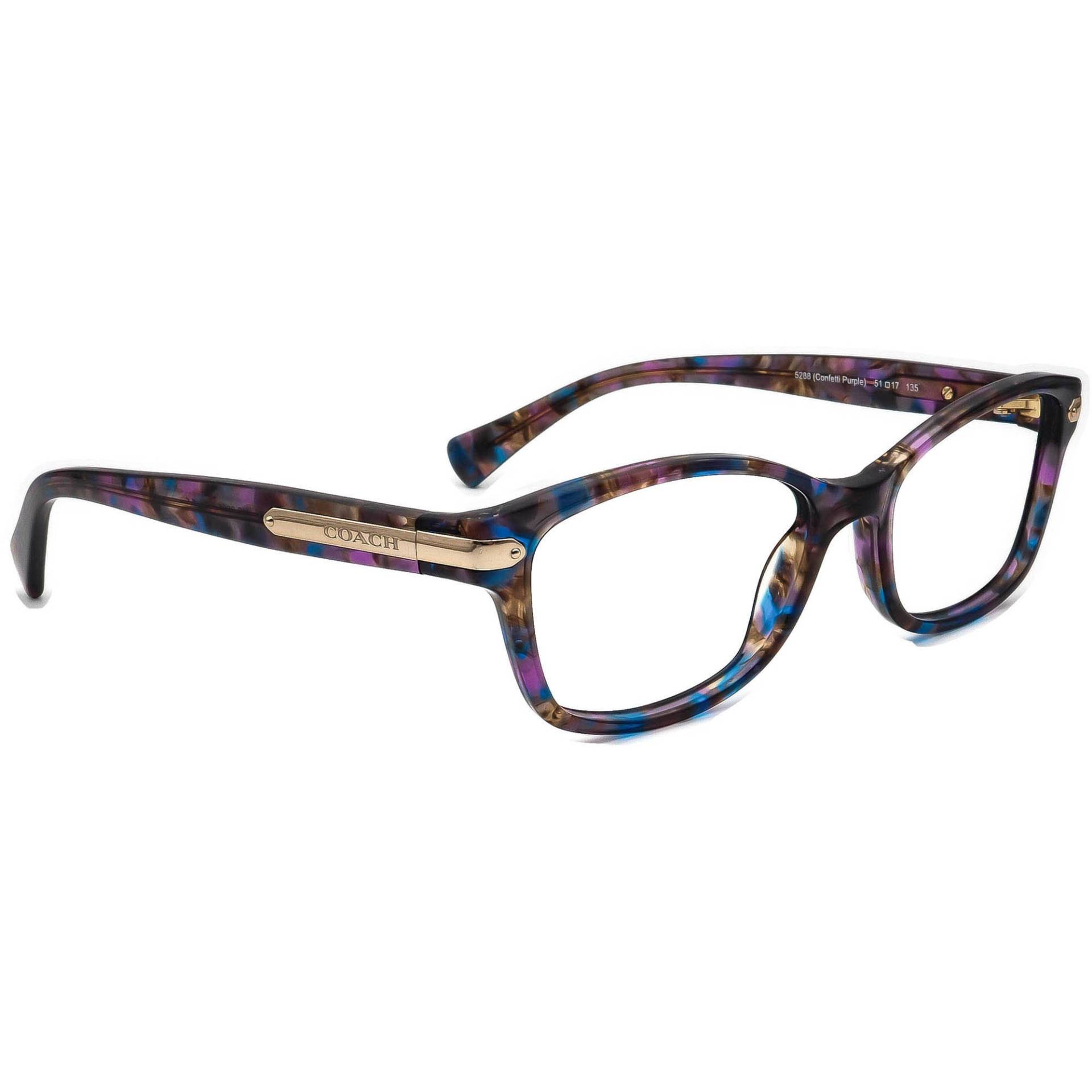 Coach Damen Brille Hc 6065 5288 Konfetti Lila B-Form Rahmen 51[]17 135 von AfsharOptics