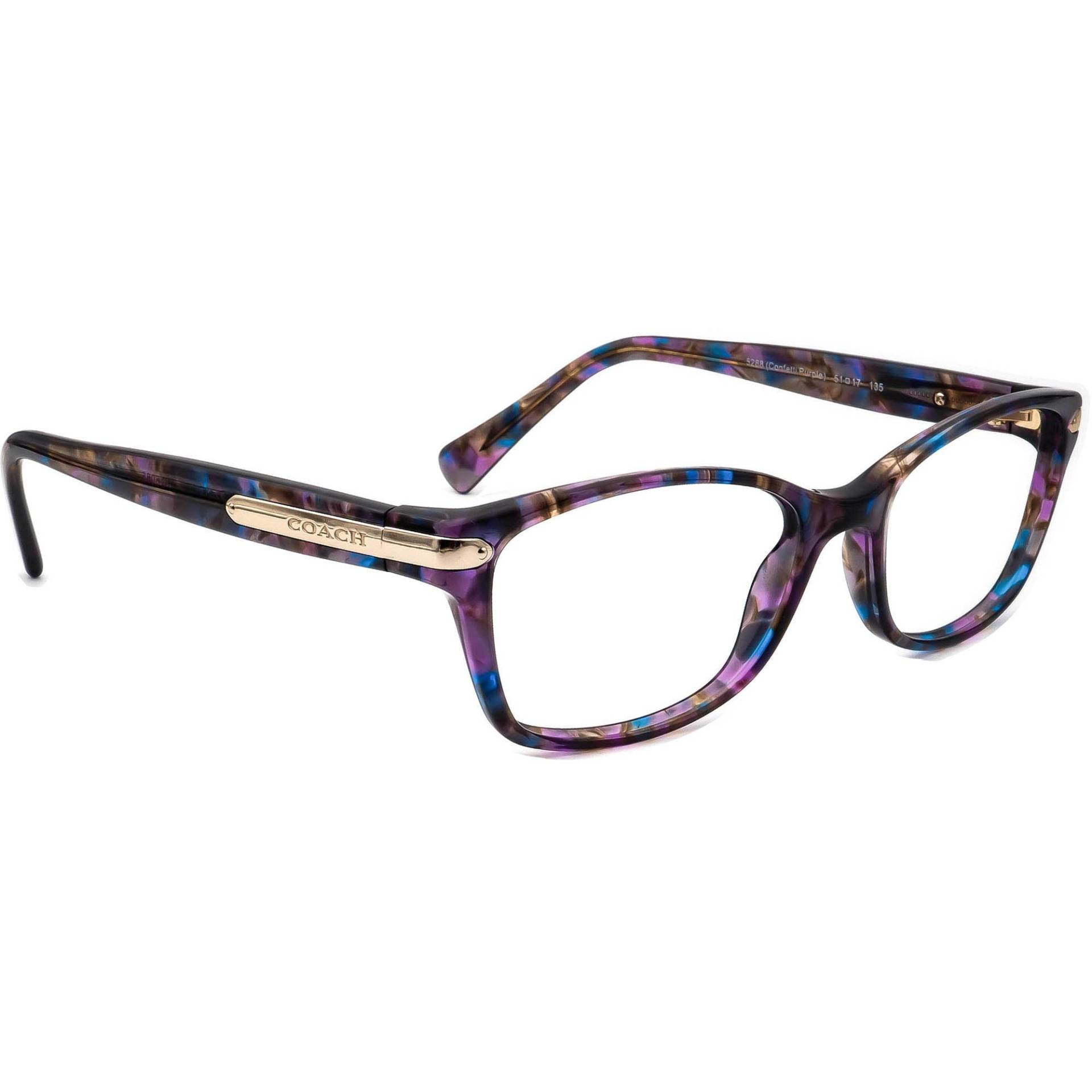 Coach Damen Brille Hc 6065 5288 Konfetti Lila B-Form Rahmen 51[]17 135 von AfsharOptics