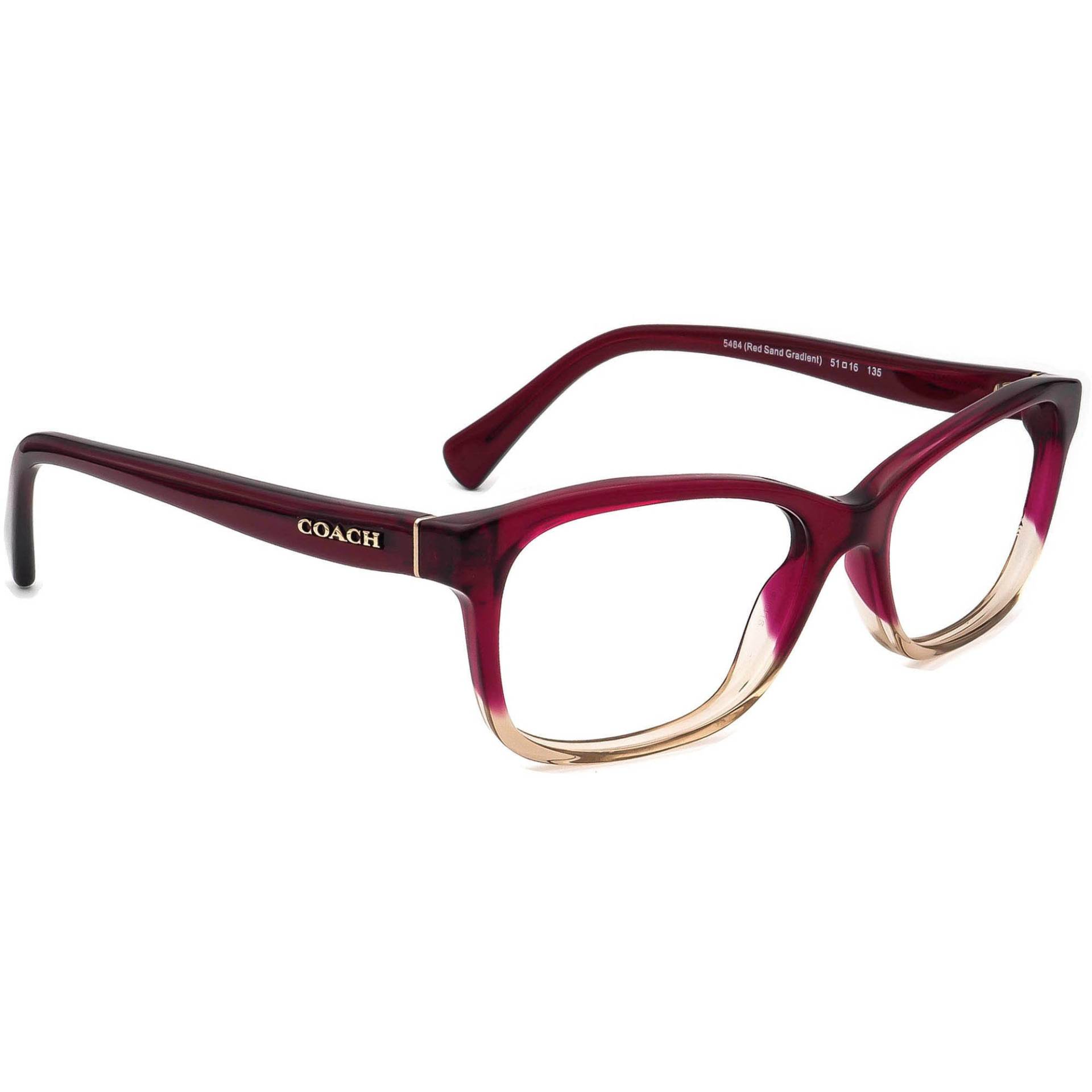 Coach Damen Brille Hc 6089 5484 Rot Sand Farbverlauf B-Form Rahmen 51[]16 135 von AfsharOptics