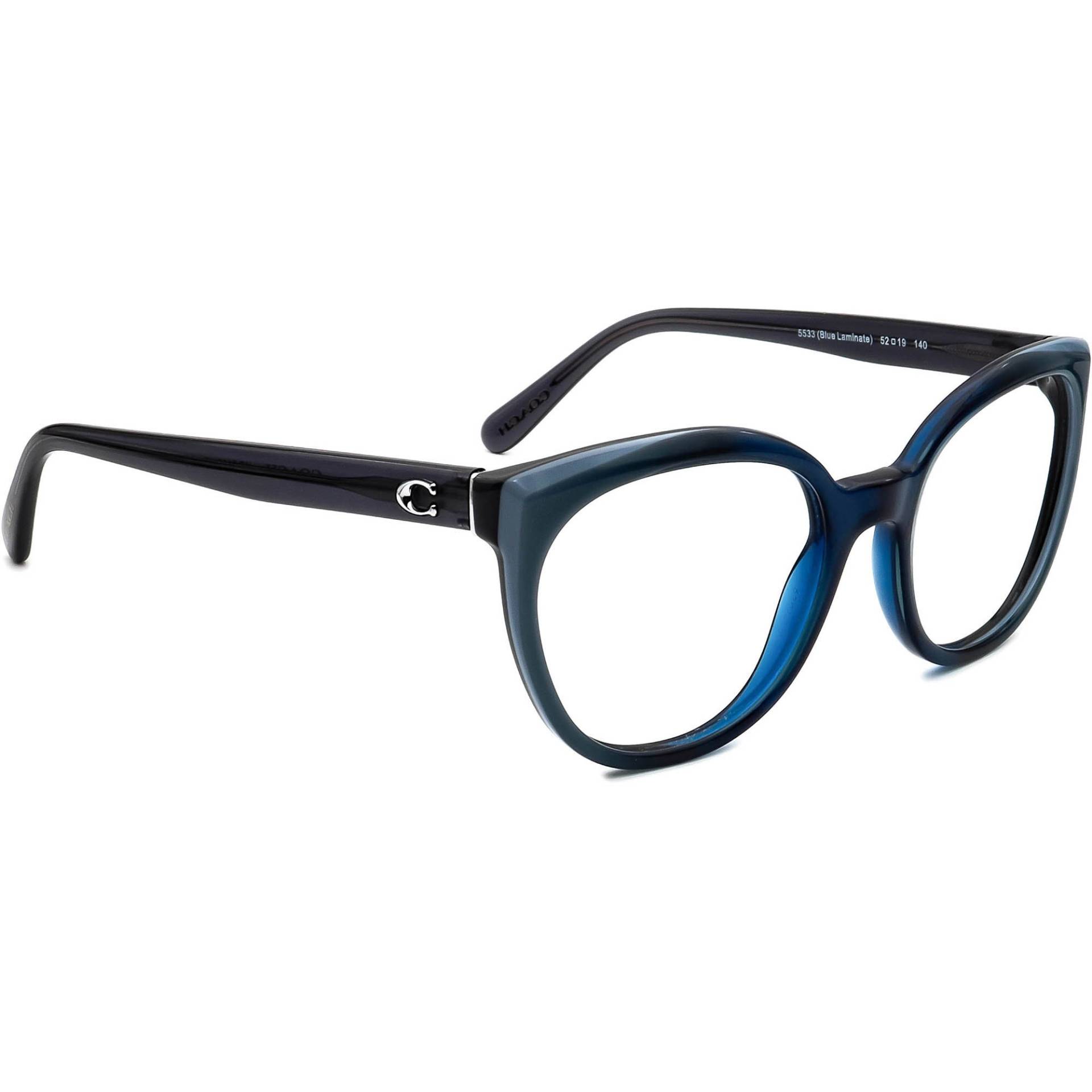 Coach Damen Brille Hc 6130 5533 Blau Laminiert Rundrahmen 52[]19 140 von AfsharOptics