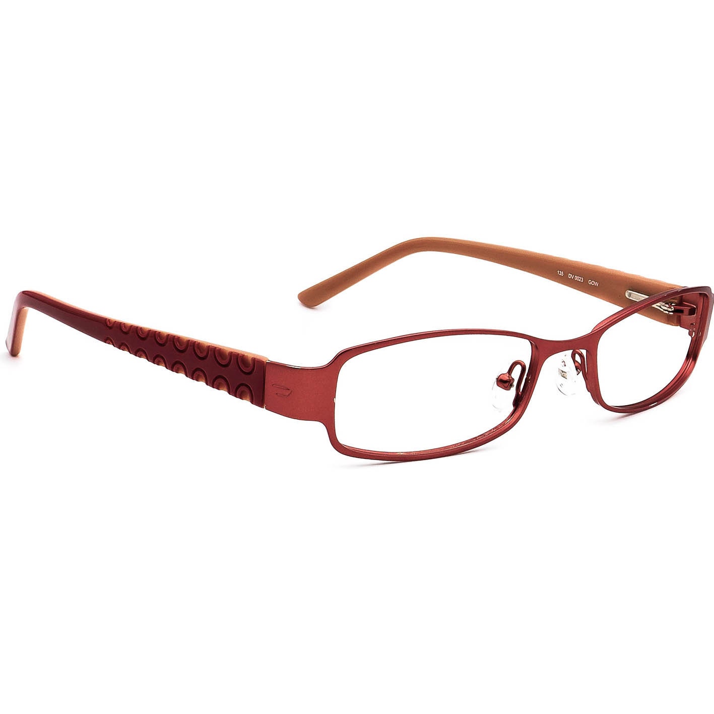 Diesel Damen Brille Dv 0023 Gow Rot Rechteckiger Rahmen 51[]17 135 von AfsharOptics