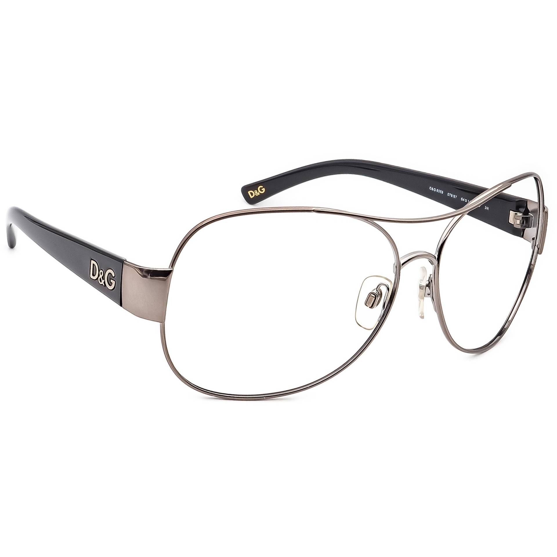 Dolce Gabbana Sonnenbrillengestell Nur D&g 6059 079/87 Gunmetal/Schwarz 64 Mm von AfsharOptics