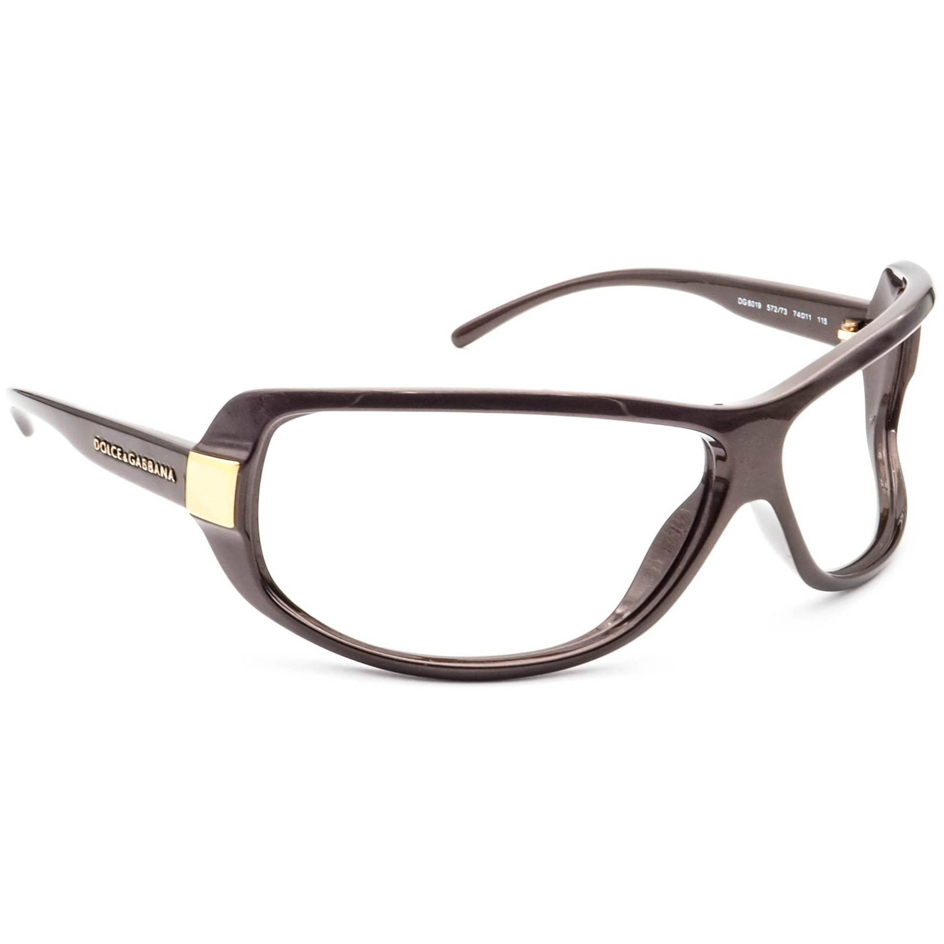 Dolce & Gabbana Sonnenbrillengestell Nur Dg 6019 572/73 Braun Wrap Italy 74 Mm von AfsharOptics