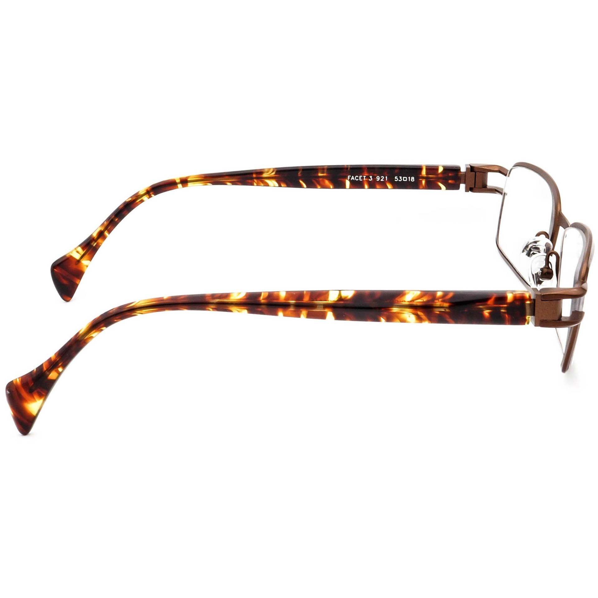 Face A Brille Facett 3 921 Braun/Schildkröte France 53[]18 140 Handmade von AfsharOptics