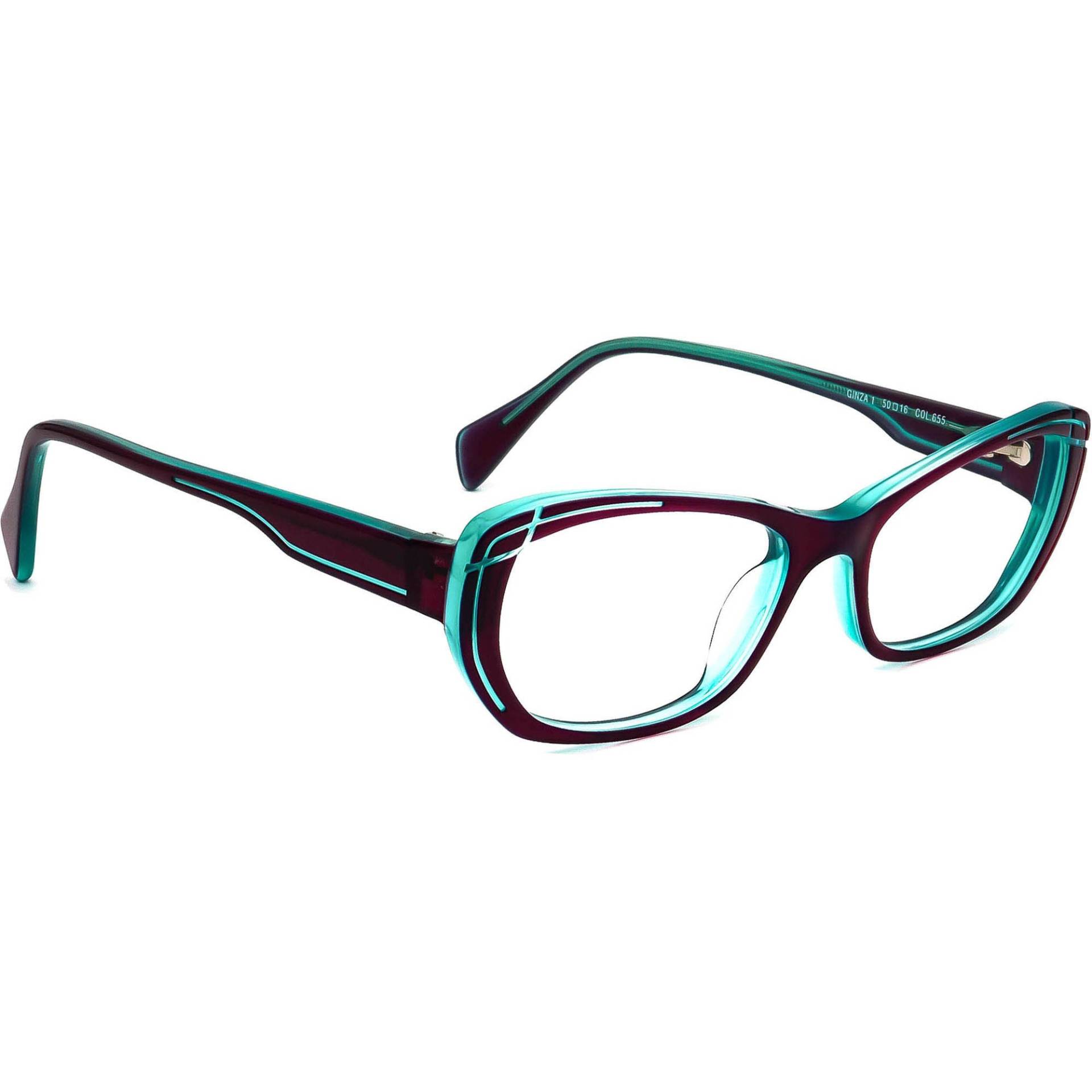 Face A Brille Ginza 1 Col.655 Lila/Blau Italien 50[]16 135 Handmade von AfsharOptics