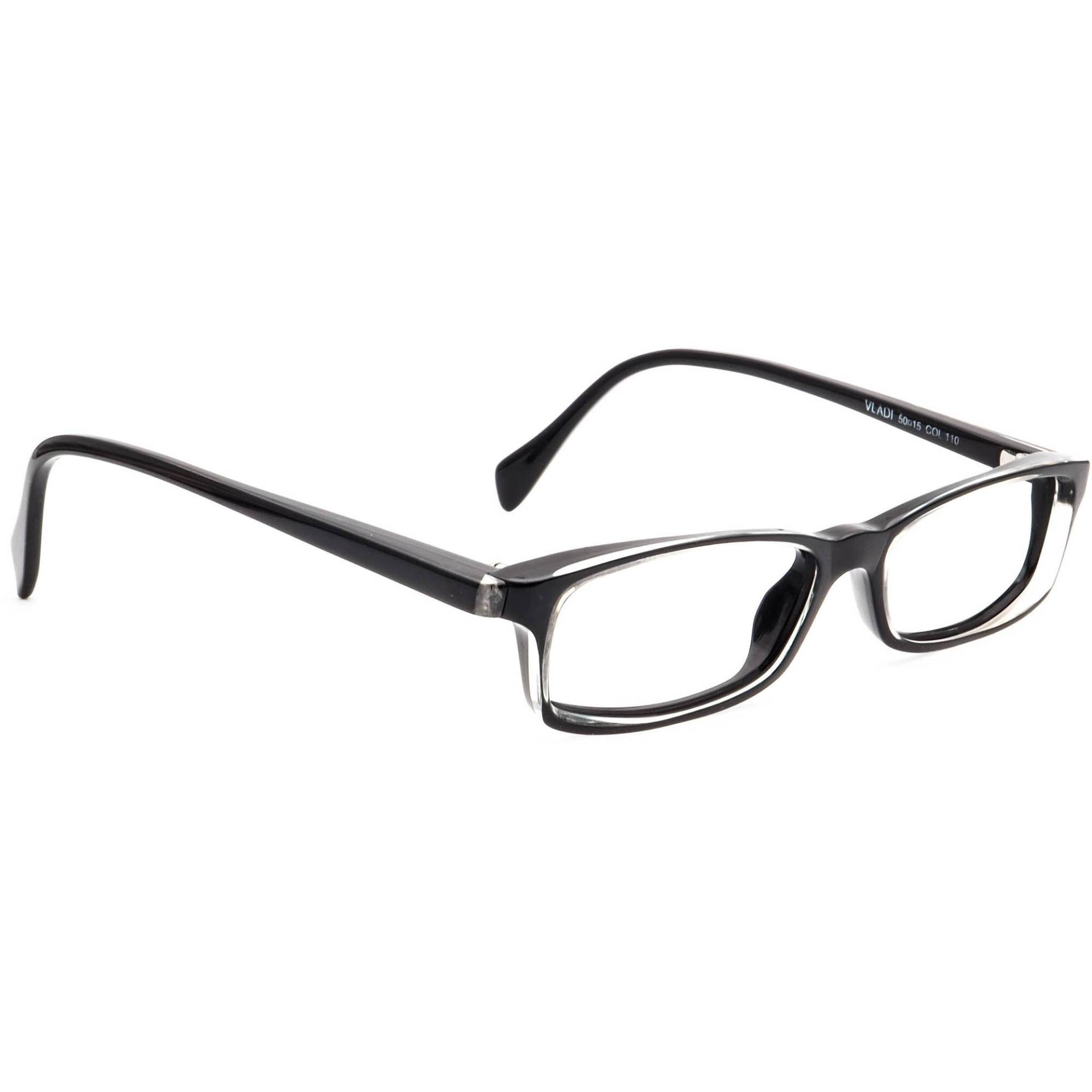 Face A Brille Vladi Col110 Schwarz&klar Rahmen France 50[]15 135 Handmade von AfsharOptics