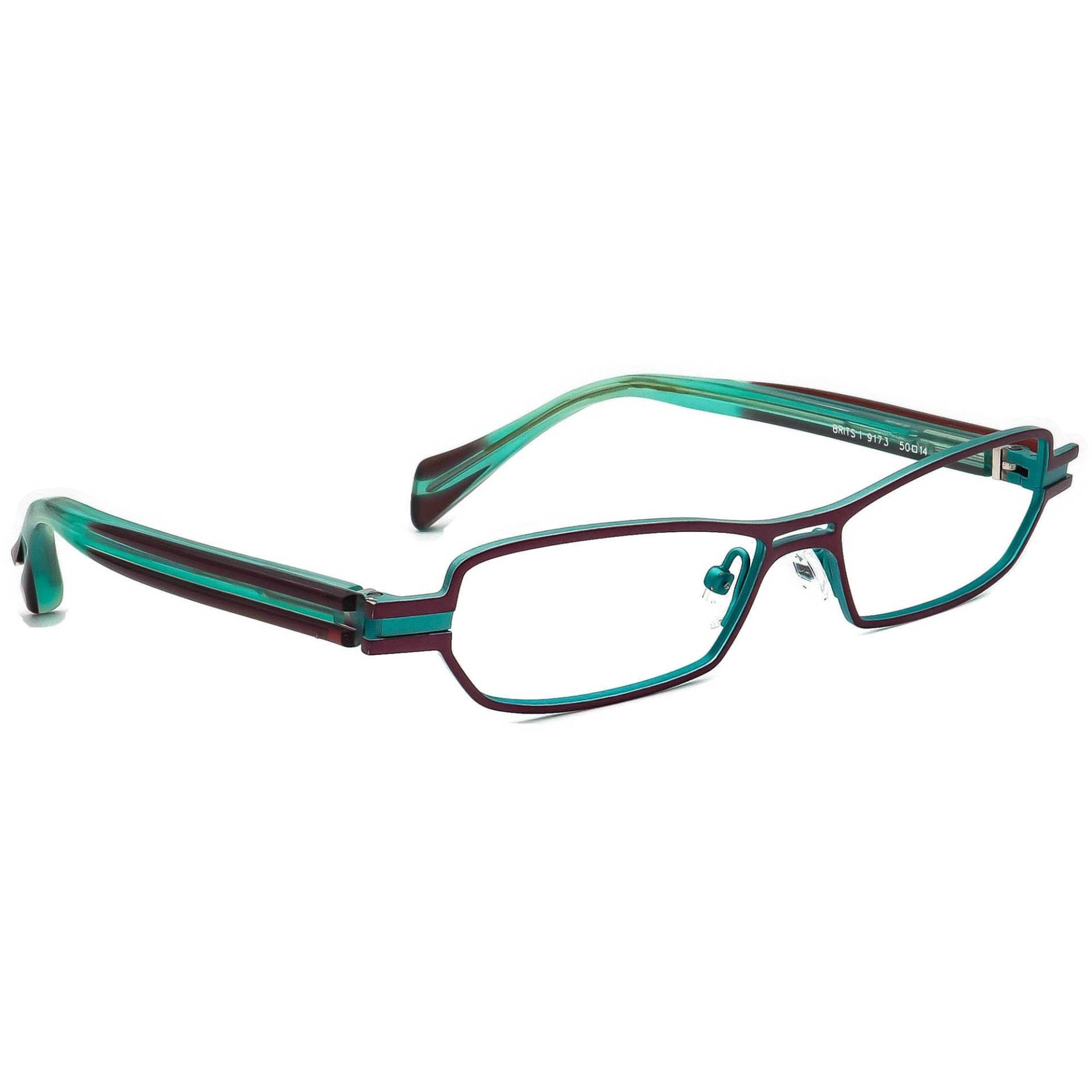 Face A Eyeglasses Brits 1 9173 Lila/Türkis Frankreich 50[]14 130 Handmade von AfsharOptics