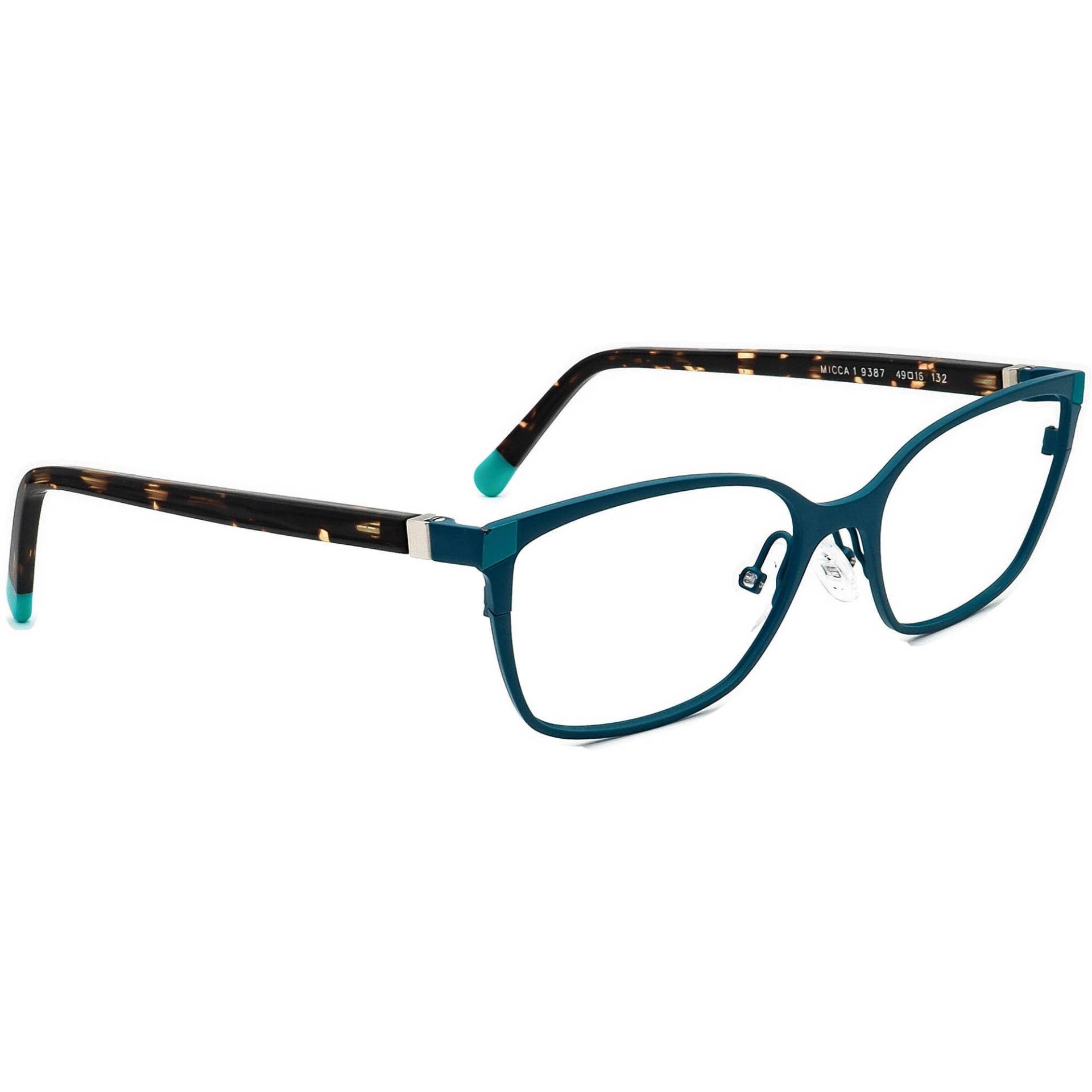 Face A Eyeglasses Micca 1 9387 Blau/Schildkröte France 49[]16 132 Handmade von AfsharOptics