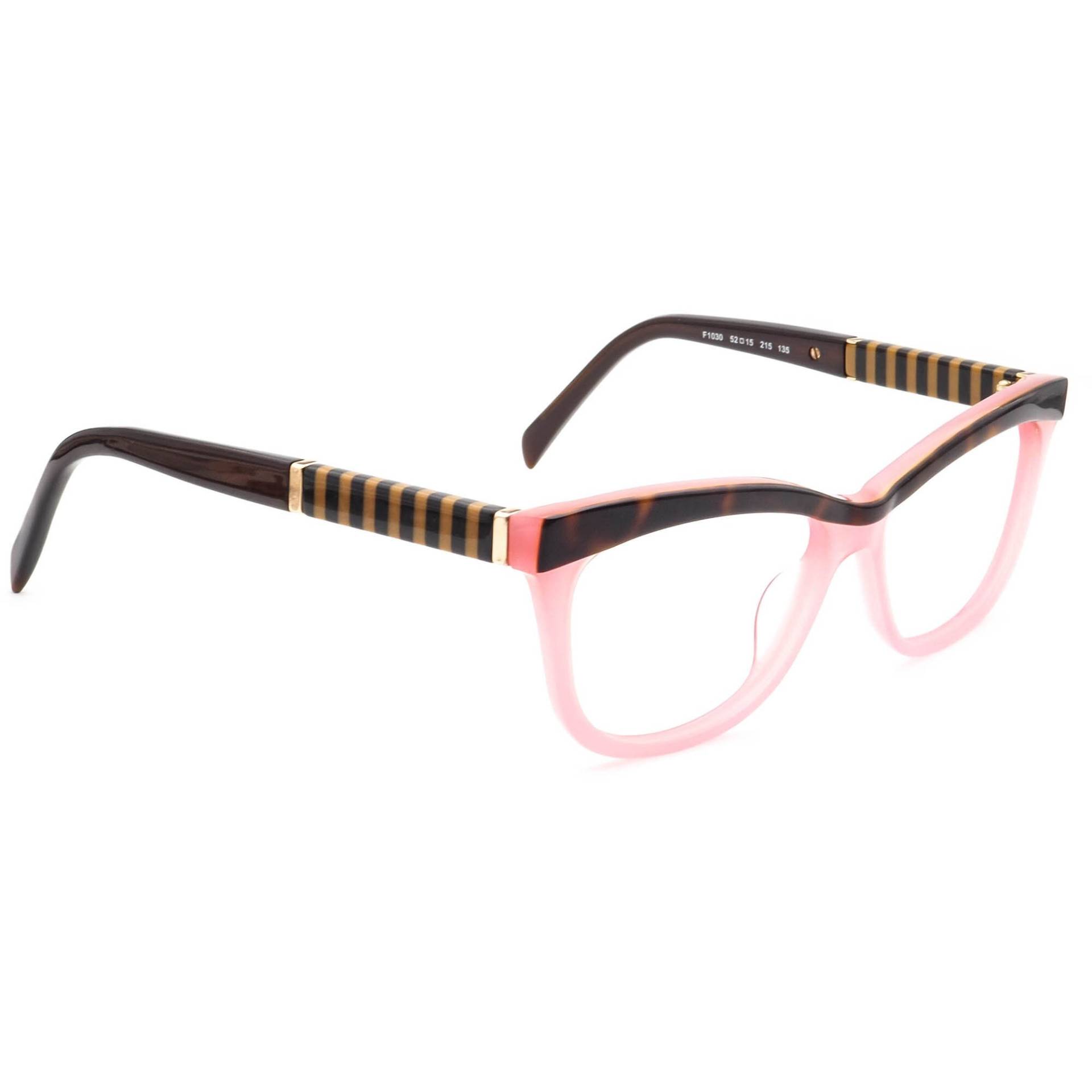 Fendi Damen Brille F1030 215 Schildkröte & Rosa Katzenauge Rahmen Italien 52[]15 135 von AfsharOptics