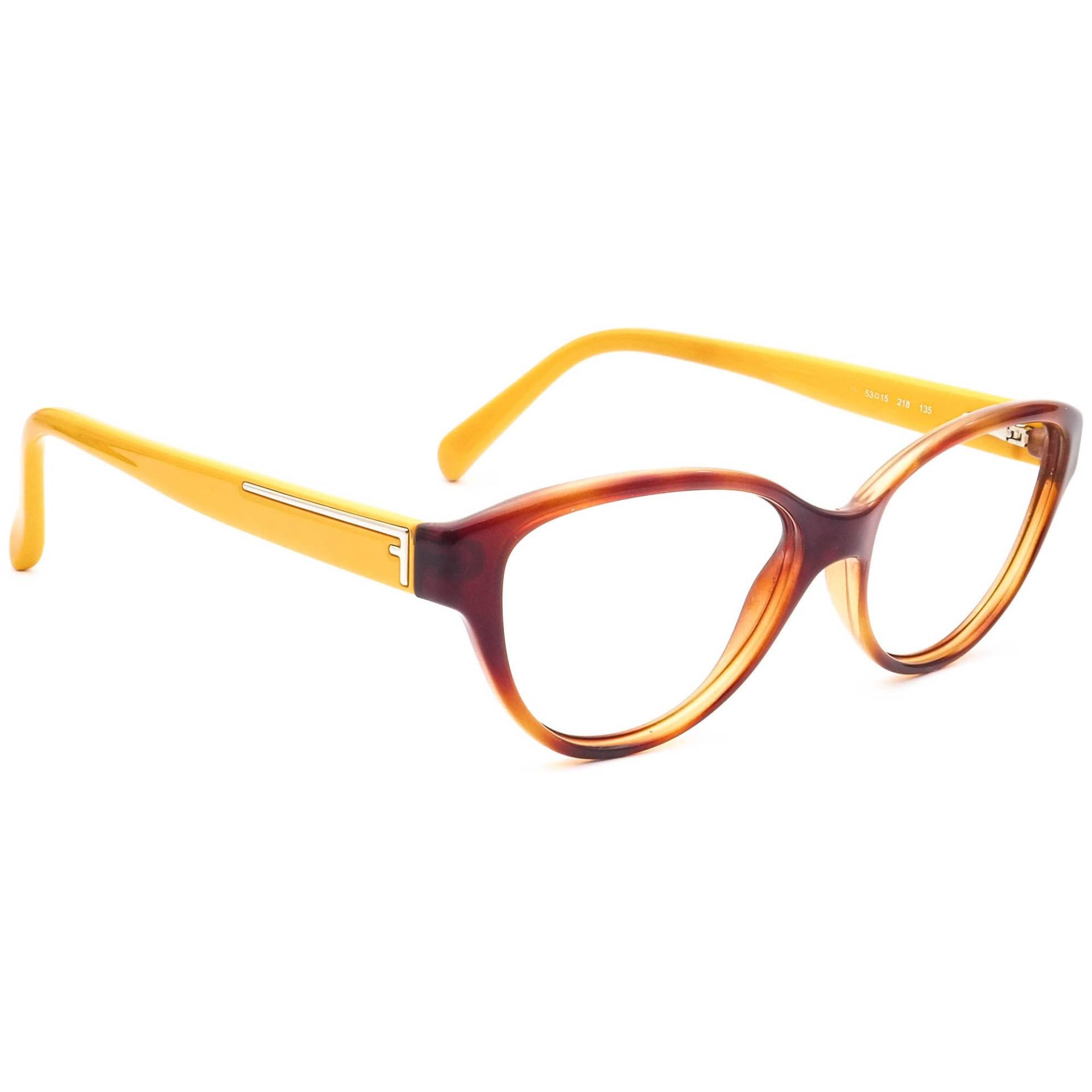 Fendi Damen Brille F1035 Schildkröte/Orange Katzenauge Rahmen Italien 53[]15 135 von AfsharOptics