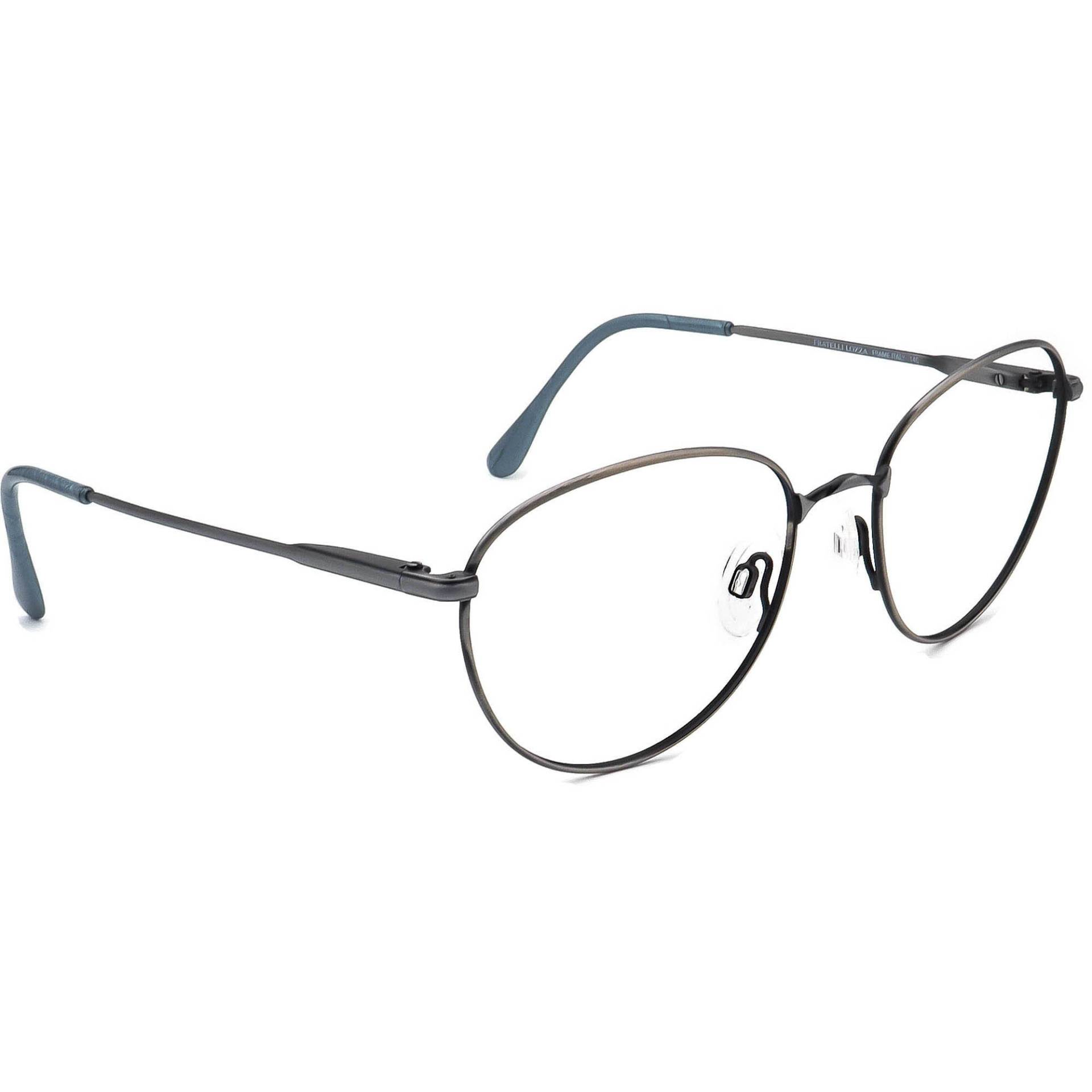 Fratelli Lozza Brille Brighton Ant.schiefer Rund Metall Rahmen Italien 54[]17 140 von AfsharOptics