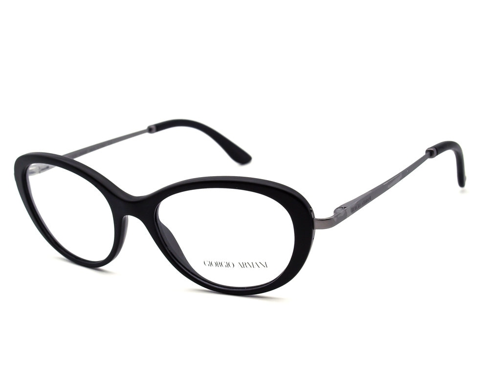 Giorgio Armani Brillear7046 5042 Satin Schwarz/Gunmetal Rahmen Italien 52-16 140 von AfsharOptics