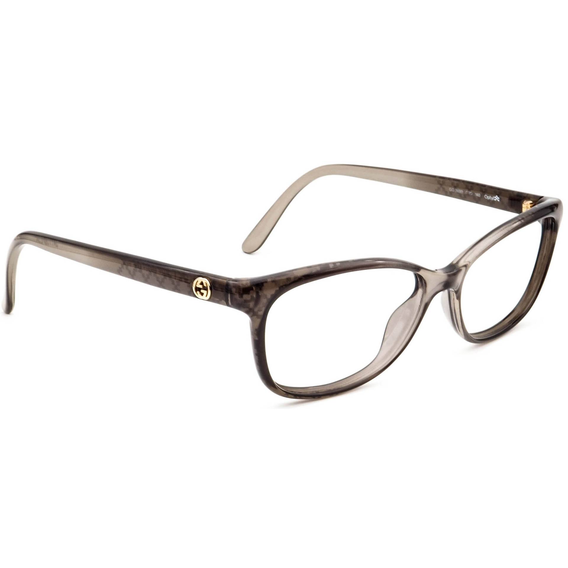 Gucci Brille Gg 3699 G2D Transparent Grau B-Form Rahmen Italien 54[]15 140 von AfsharOptics