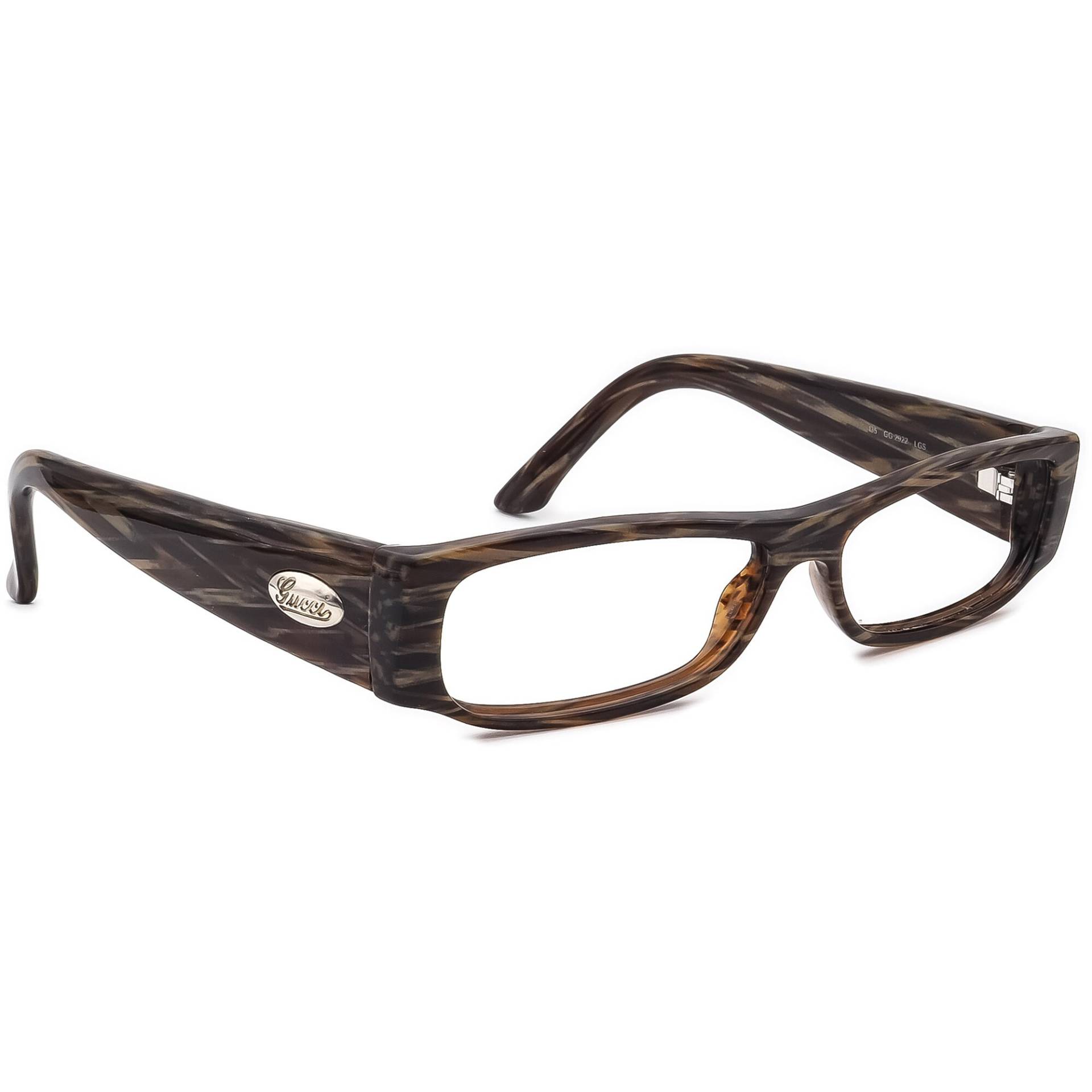 Gucci Brillen Gg 2922 Lgs Braun Marmor Rechteckrahmen Italien 51[]13 135 von AfsharOptics