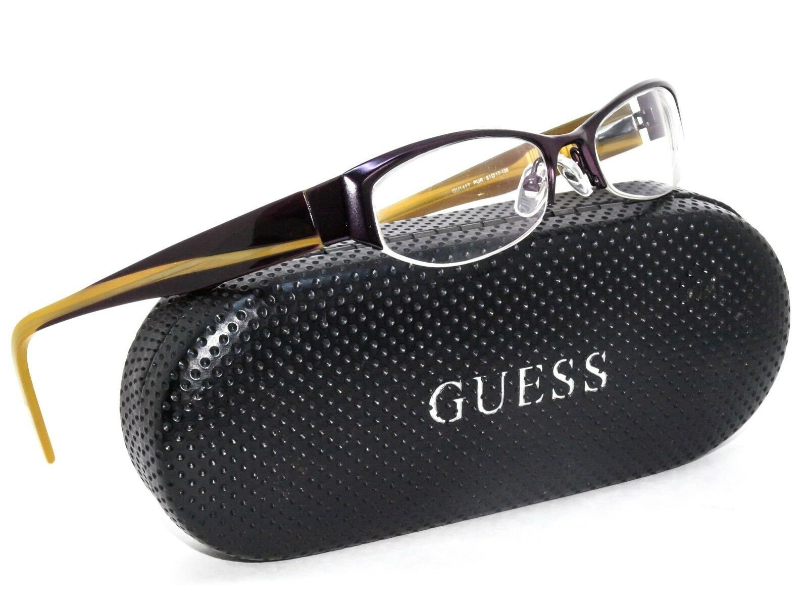 Guess Damen Brillen Gu1417 Pur Lila/Honig Halben Felgenrahmen 51[]17 135 von AfsharOptics