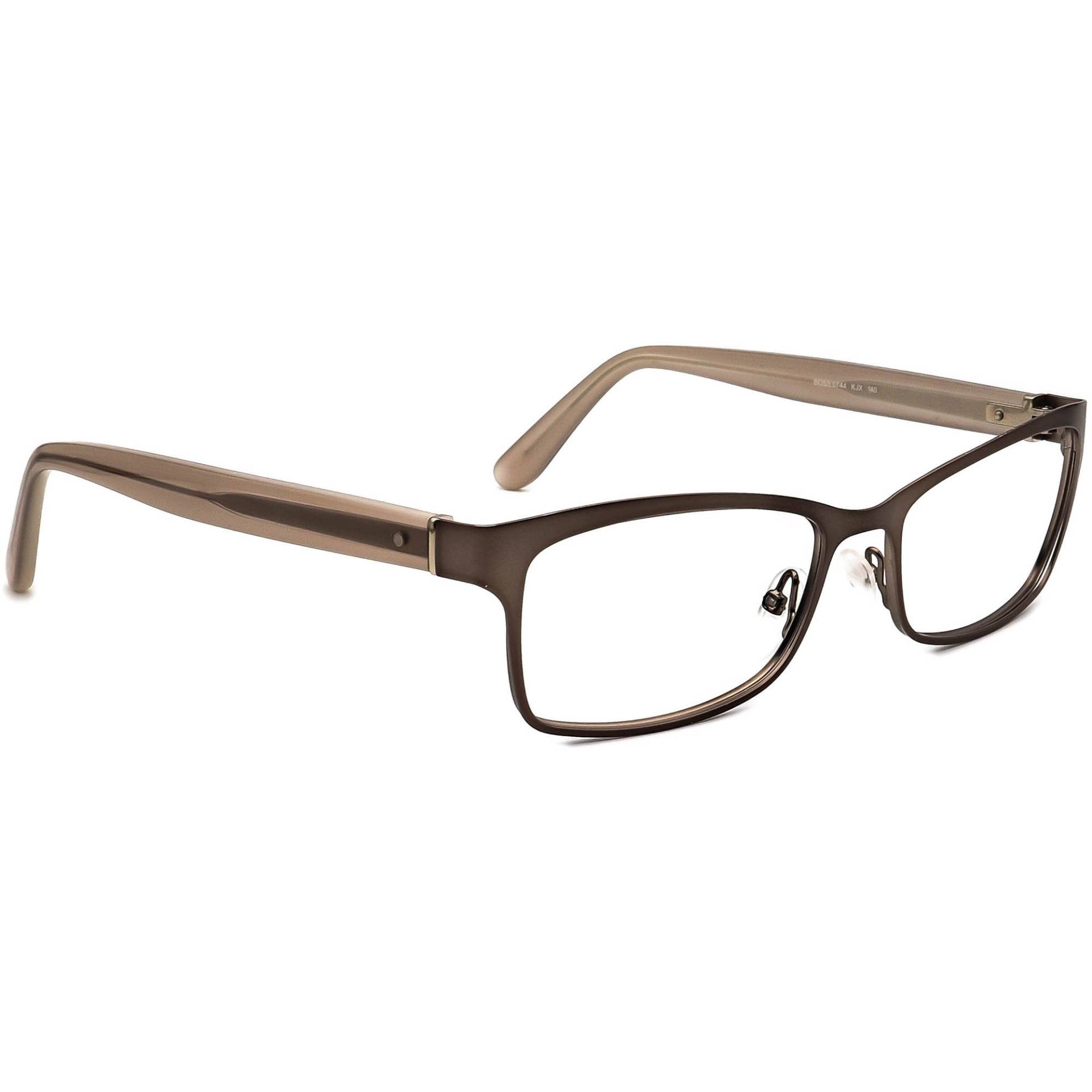 Hugo Boss Damen Brille 0744 Kjx Braun Rechteckrahmen Italien 54[]17 140 von AfsharOptics