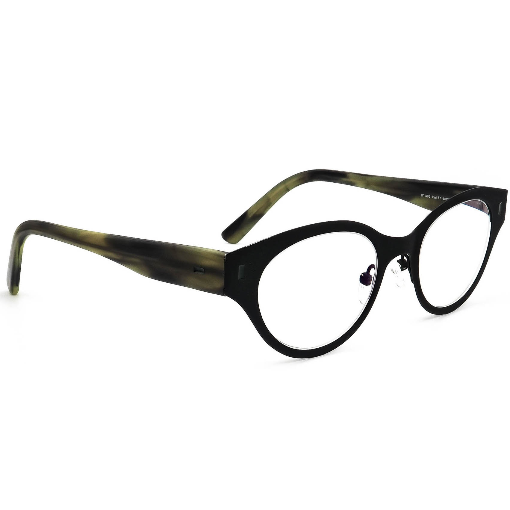 Iyoko Inyake Brille Iy 495 Col.77 Grün Oval Horn Rand Rahmen Japan 48[]21 145 von AfsharOptics