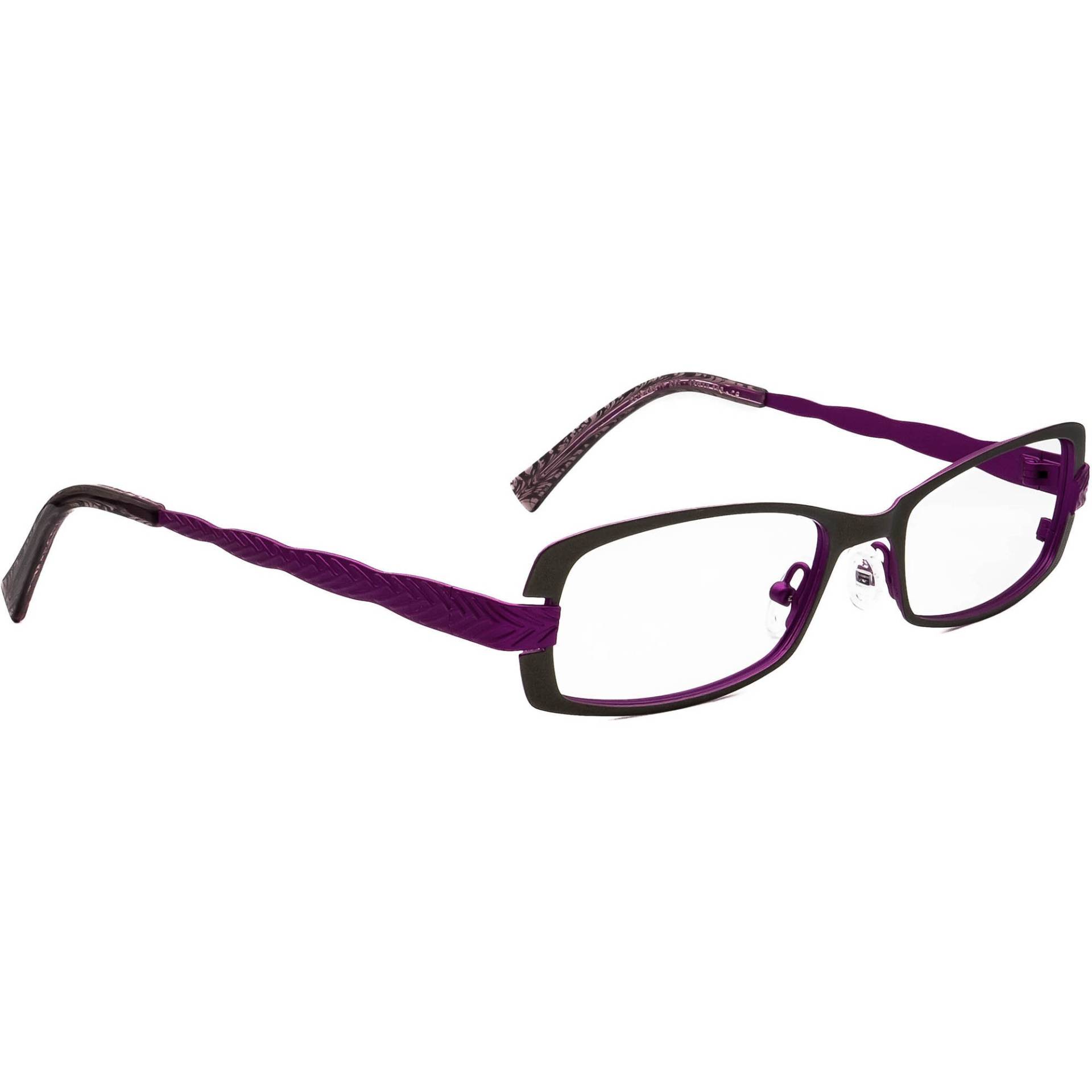 Jean Lafont Brille Elisabeth 282 Grau&lila Rechteck Frankreich 52[]18 135 von AfsharOptics