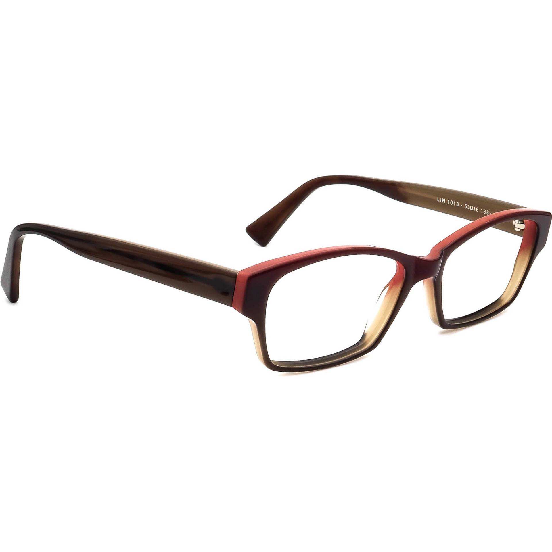 Jean Lafont Brille Lin 1013 Braun Rechteckiger Rahmen Frankreich 53[]16 138 von AfsharOptics