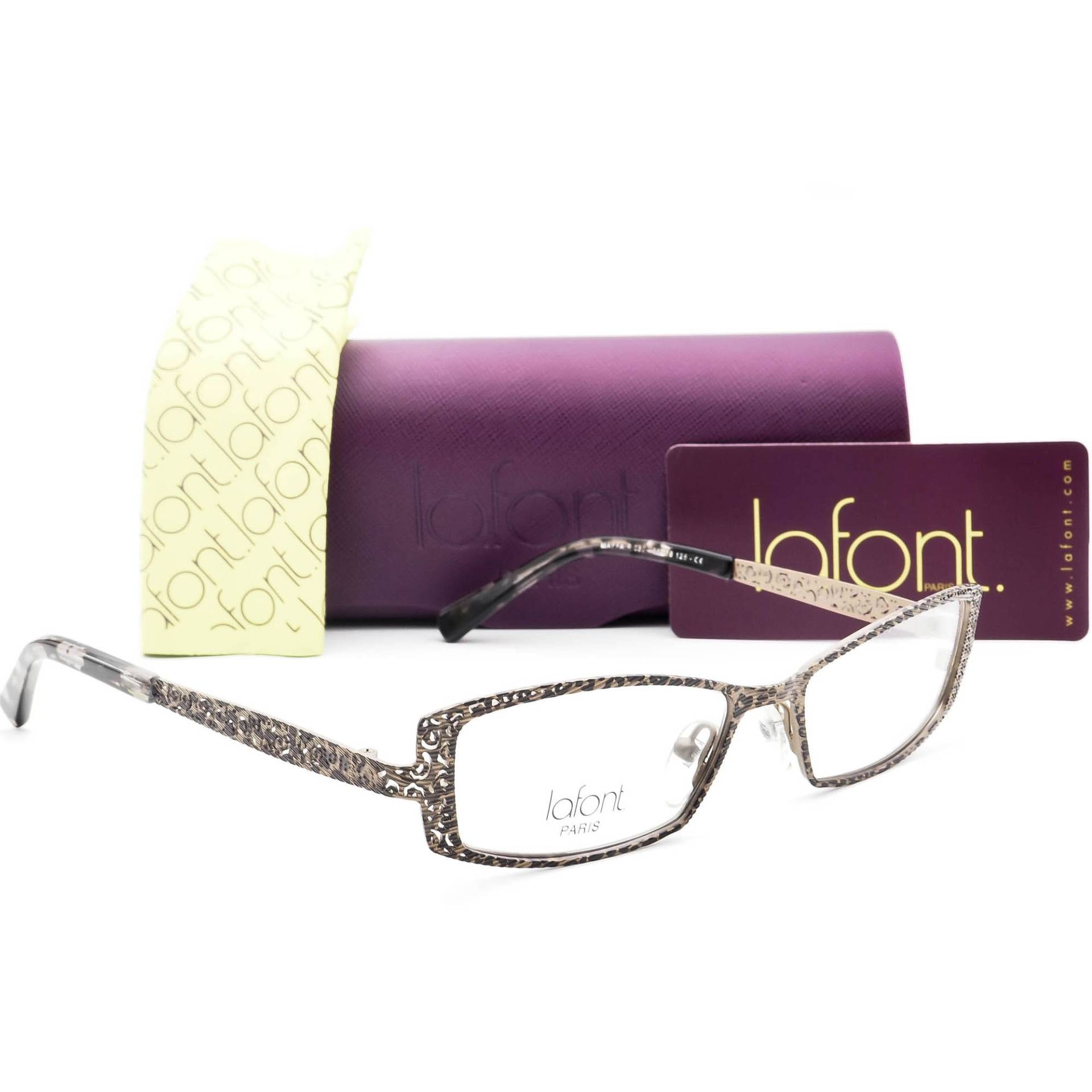 Jean Lafont Brille Mayfair 030 Braun Leopard Rechteck Frankreich 51[]16 125 von AfsharOptics