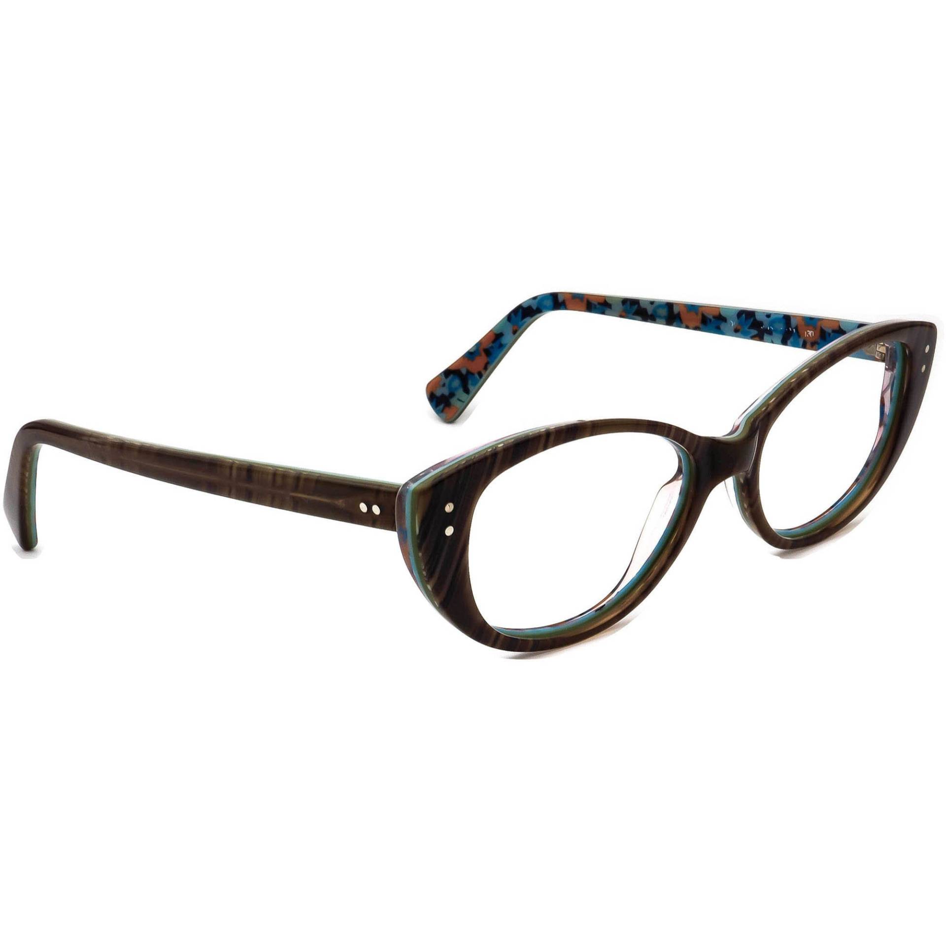 Jean Lafont Damen Brillen Olympe 5015 Gestreifte Braunrahmen Frankreich 48[]15 130 von AfsharOptics