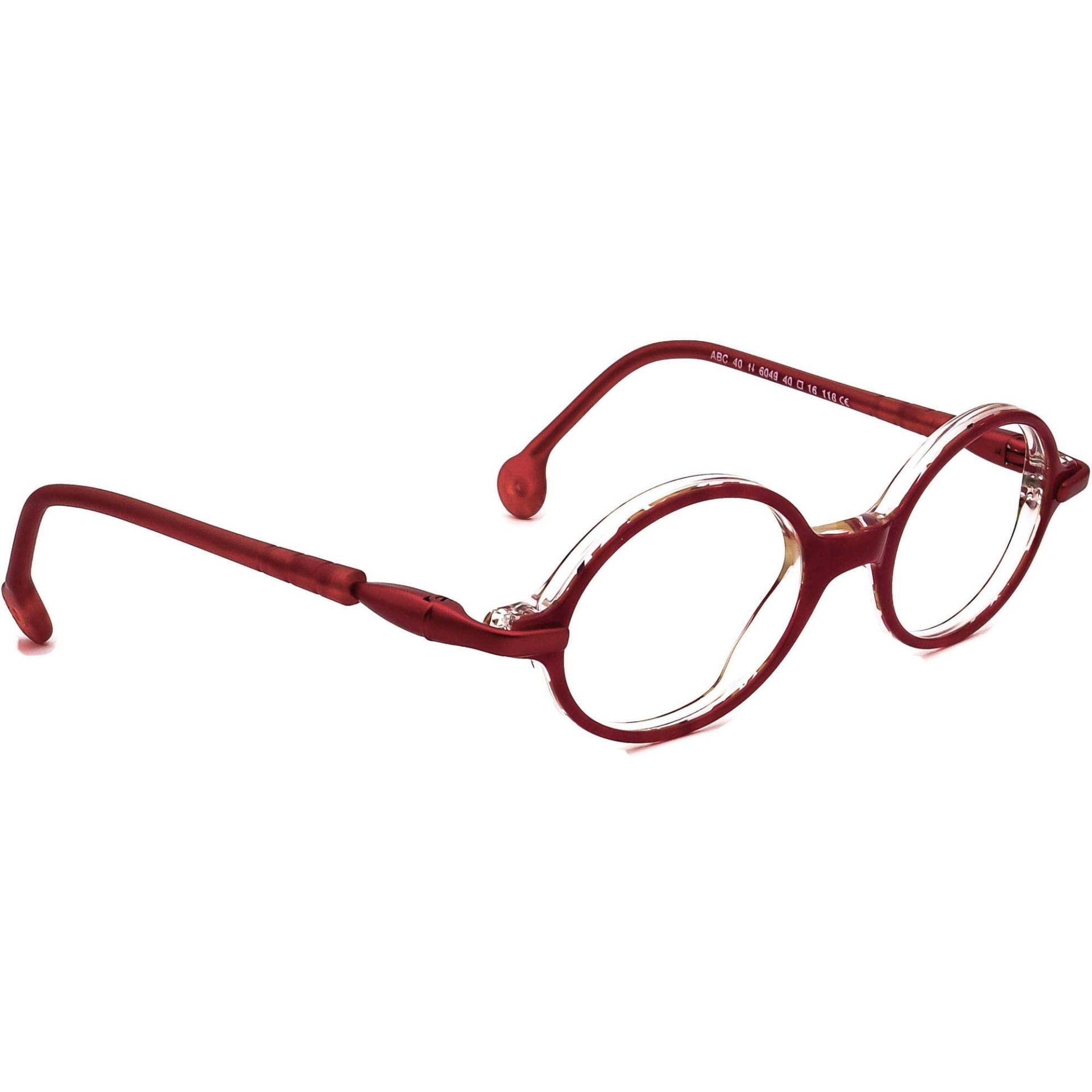Jean Lafont Kinder Brille Abc 6049 Rot Oval Rahmen Frankreich 40[]16 118 von AfsharOptics
