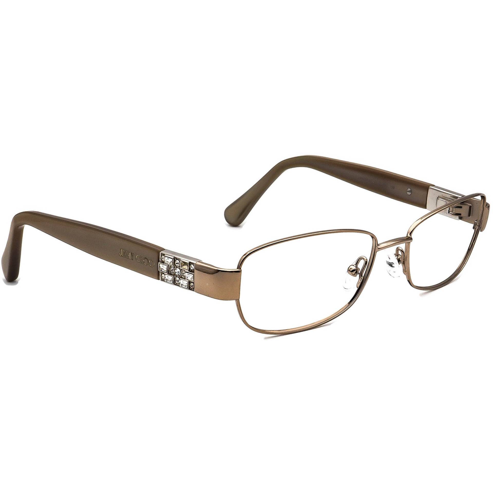 Jimmy Choo Damen Brille 46 Syj Braun Rechteck Rahmen Italien 52[]17 130 von AfsharOptics