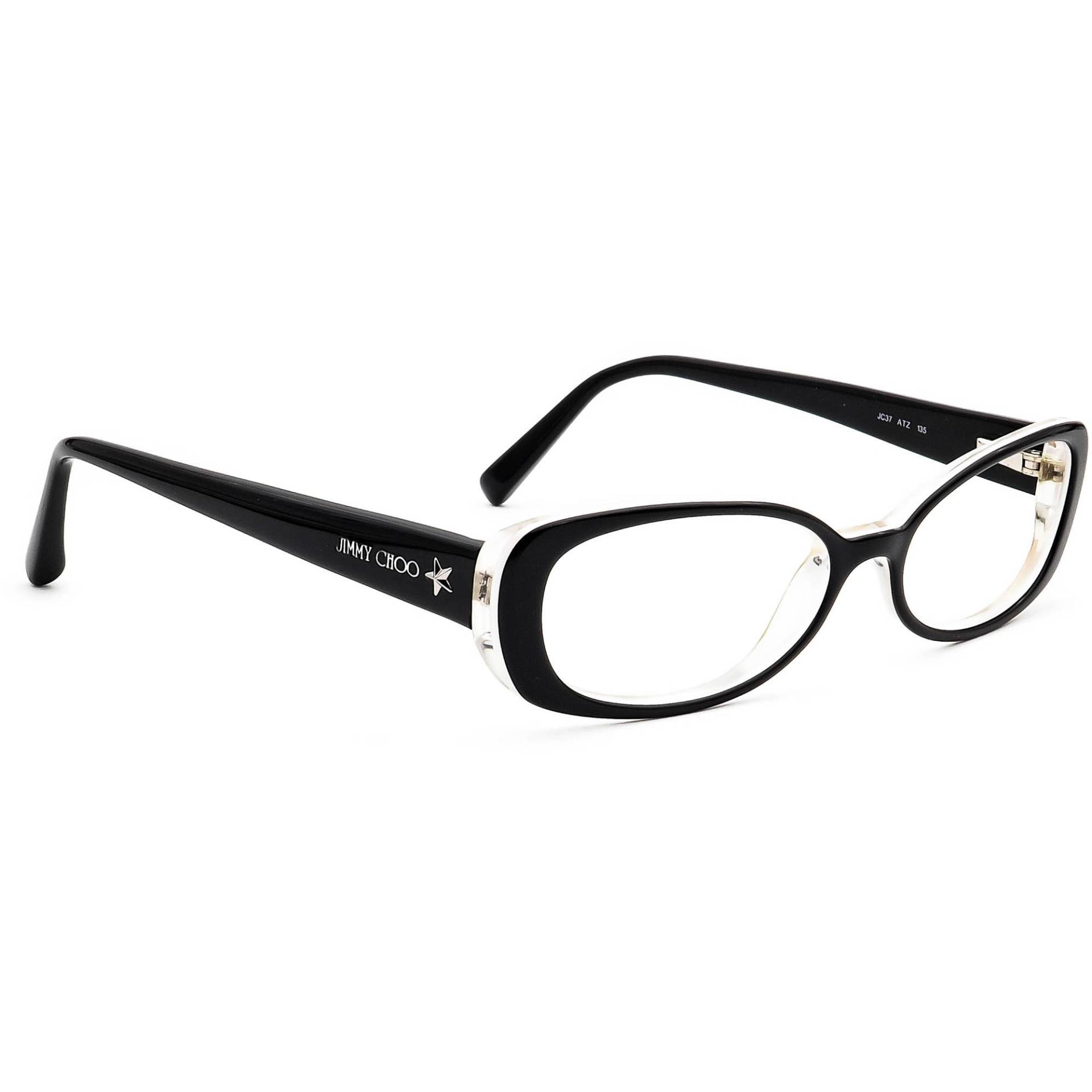 Jimmy Choo Damen Brille Jc37 Atz Schwarz Oval Rahmen Italien 51[]15 135 von AfsharOptics