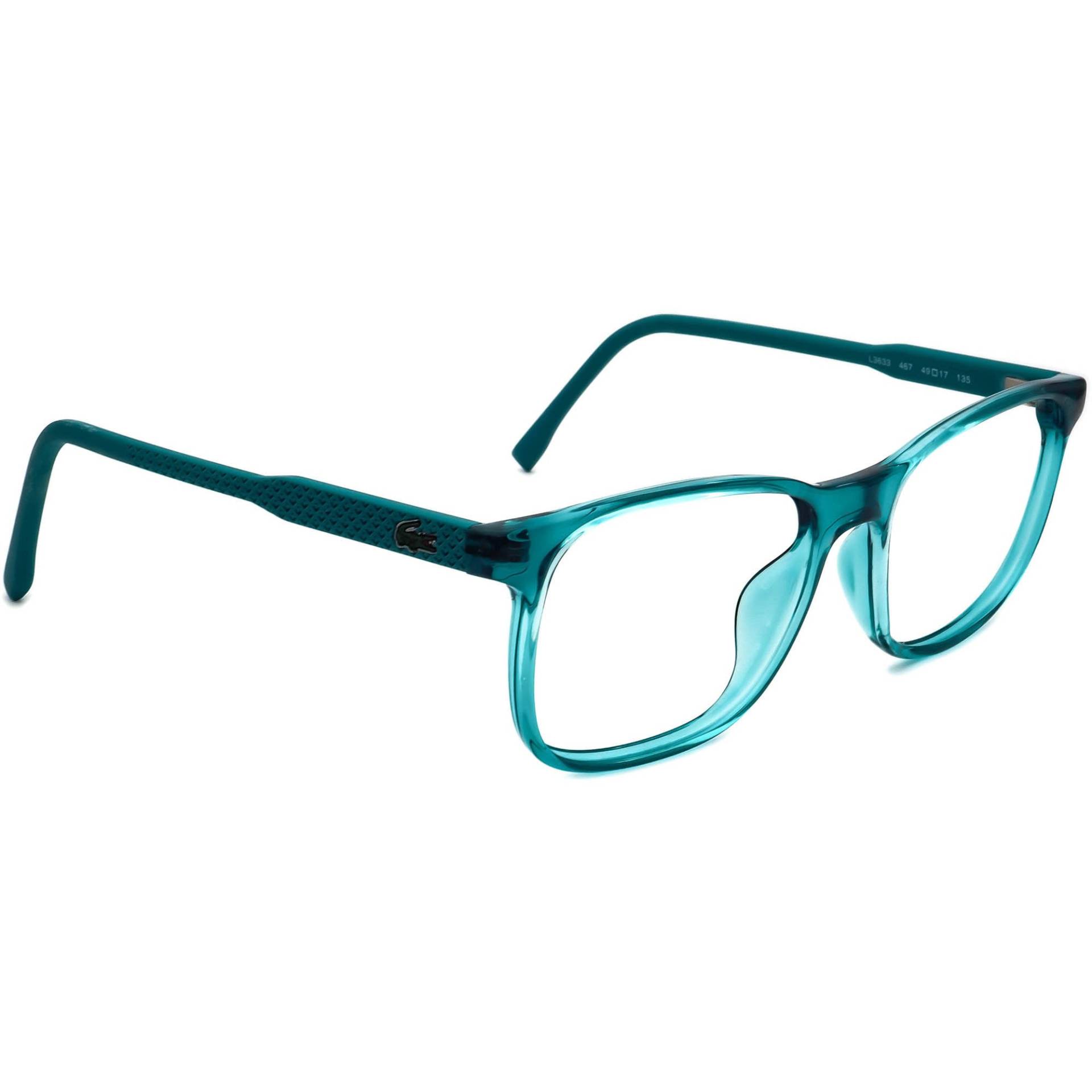 Lacoste Brille L3633 467 Blau Eckiger Rahmen 49[]17 135 von AfsharOptics