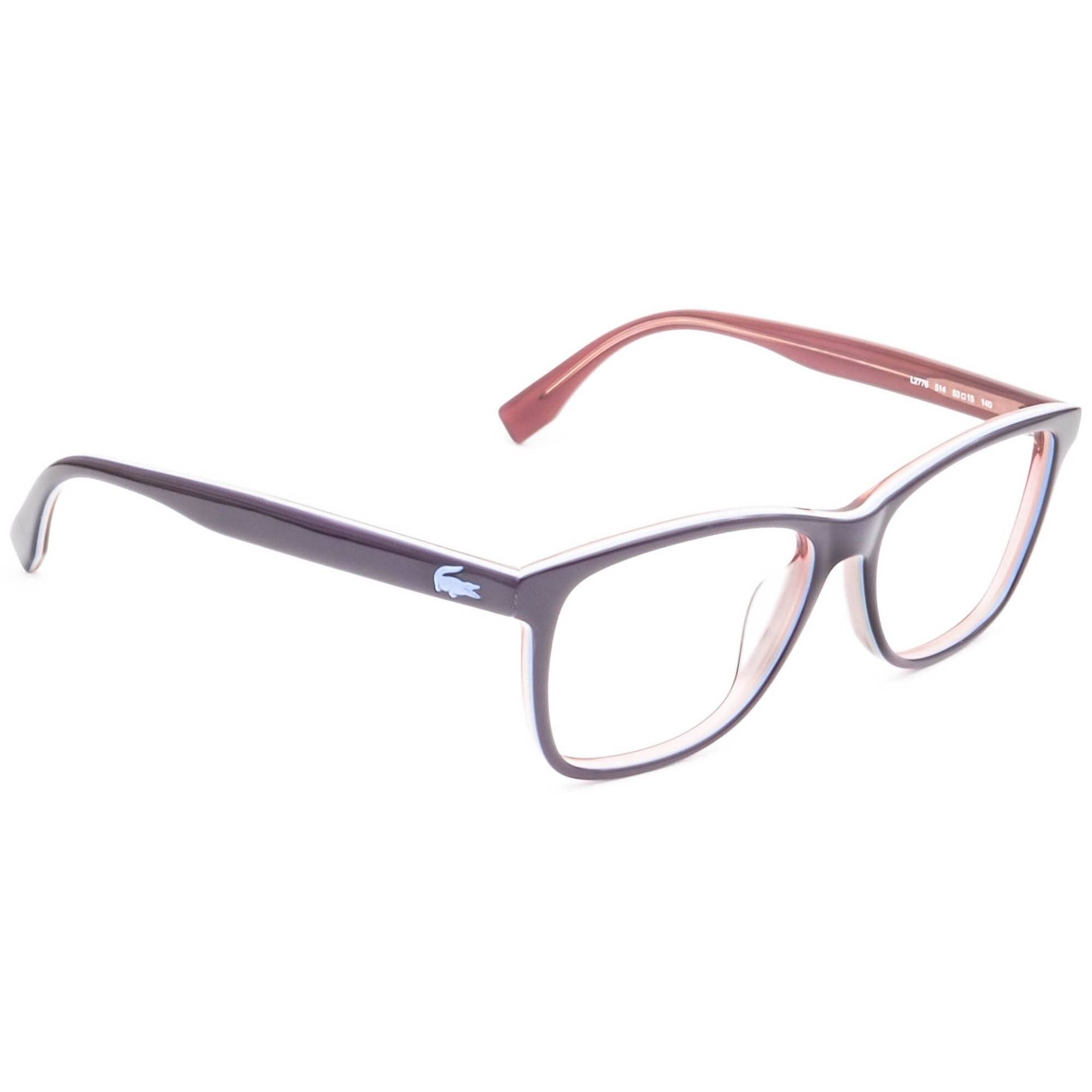 Lacoste Damen Brille L2776 514 Dunkel Lila Quadrat Rahmen 53[]15 140 von AfsharOptics