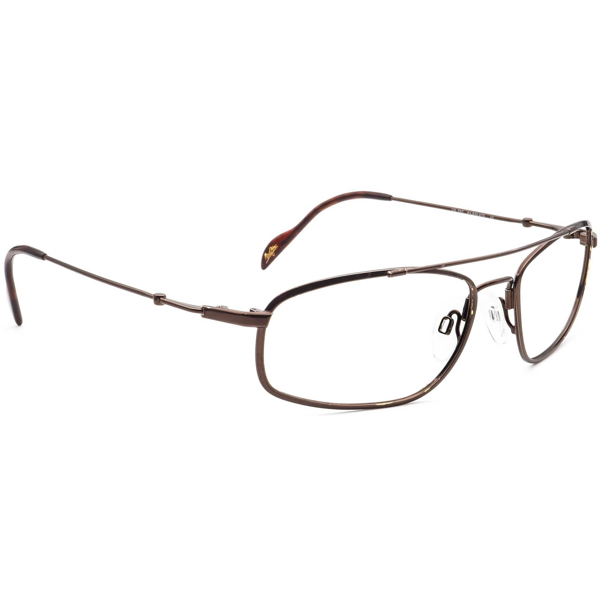 Maui Jim Sonnenbrillengestell Nur Mj-303-23 Flexon Braun Wrap Metal Japan 60 Mm von AfsharOptics