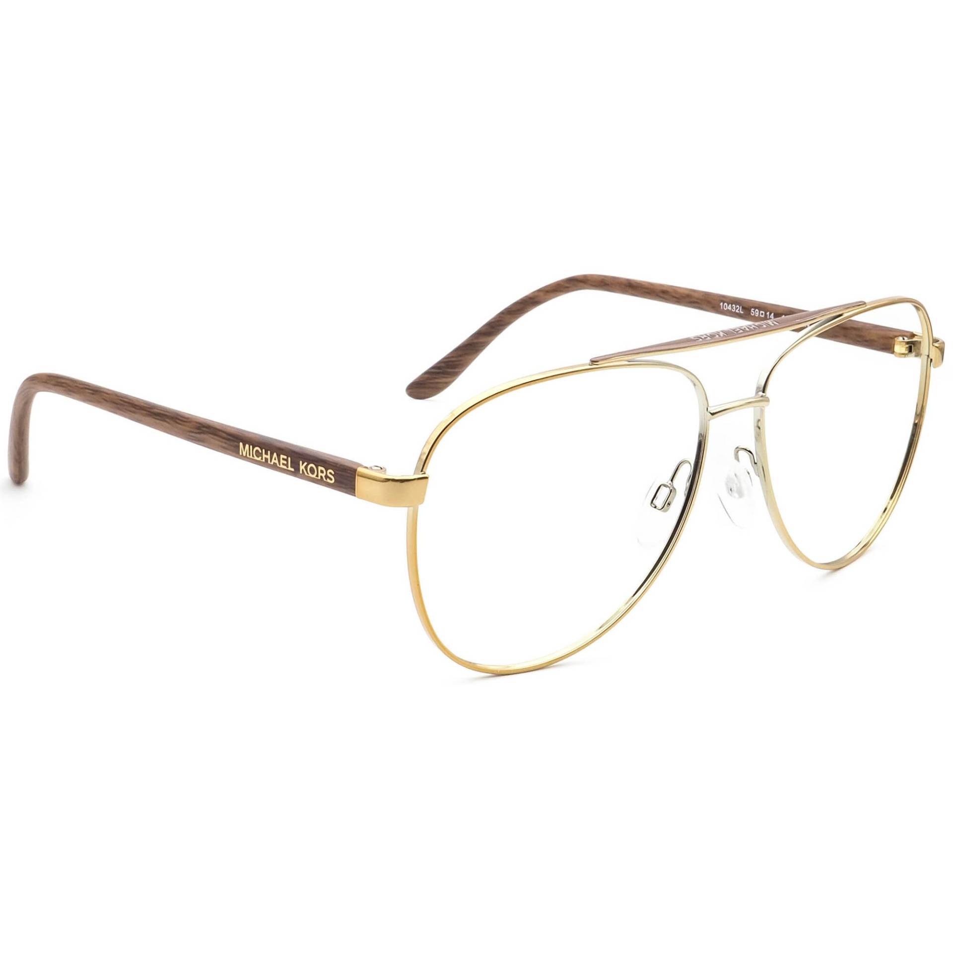 Michael Kors Sonnenbrille Frame Only Mk 5007 | Hvar 10432L Gold/Braun Aviator 59mm von AfsharOptics