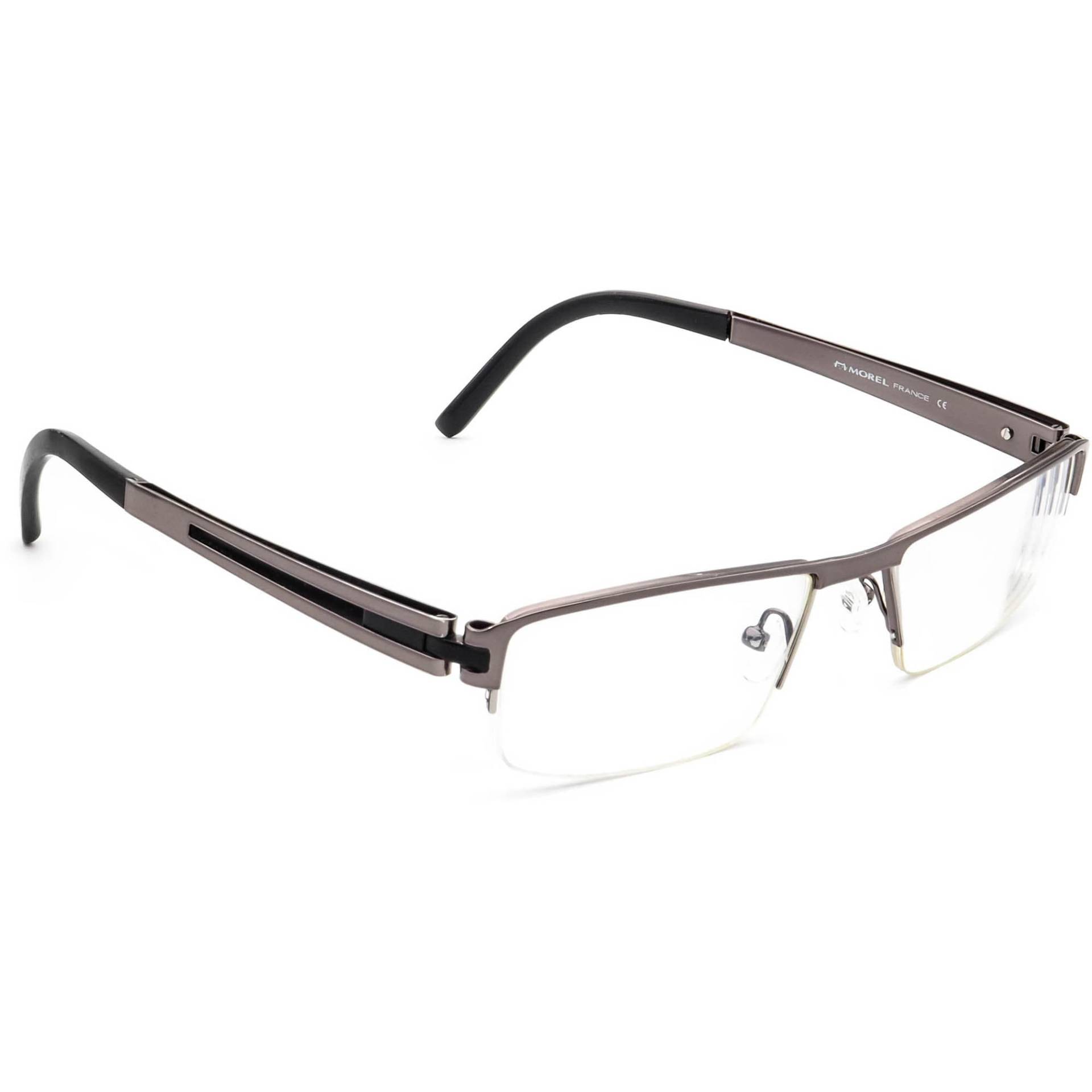 Morel Brille Öga 6451O Rf000 Gunmetal Halbrand Metallrahmen 52[]17 140 von AfsharOptics