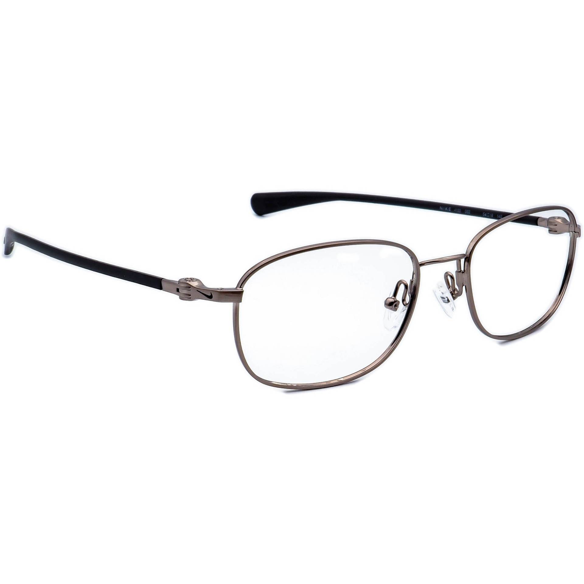 Nike Brille 4122 062 Flexon Gunmetal/Matt Schwarz Rechteck Rahmen 54-19 140 von AfsharOptics