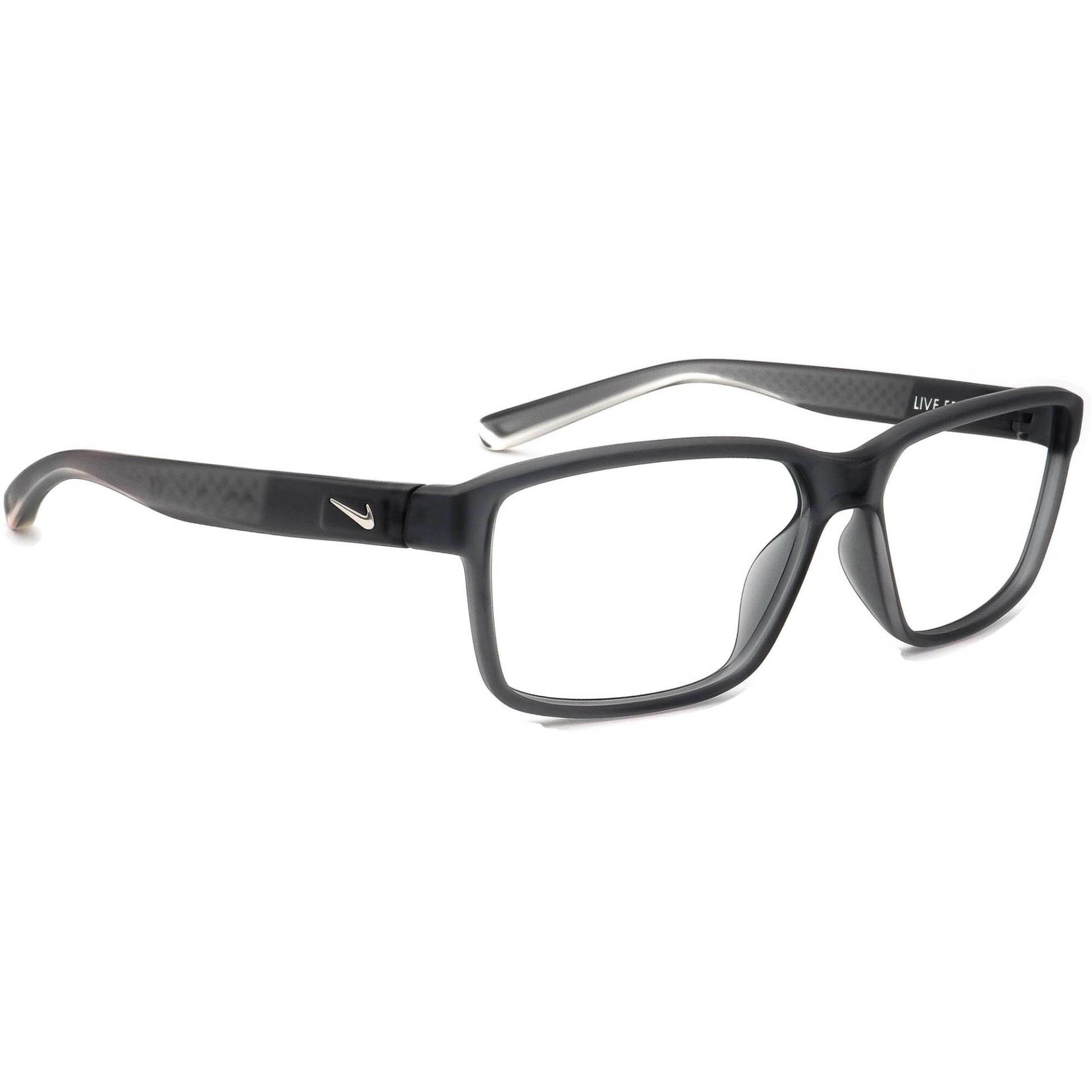 Nike Brille 7092 068 Matt Grau Rechteckiger Rahmen 55[]14 140 von AfsharOptics