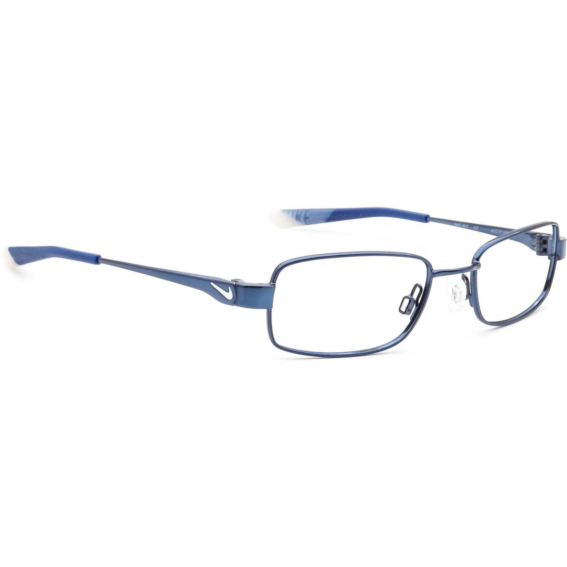 Nike Kinder Brille 4637 427 Flexon Brücke Blau Rechteck Metall 46[]17 125 von AfsharOptics