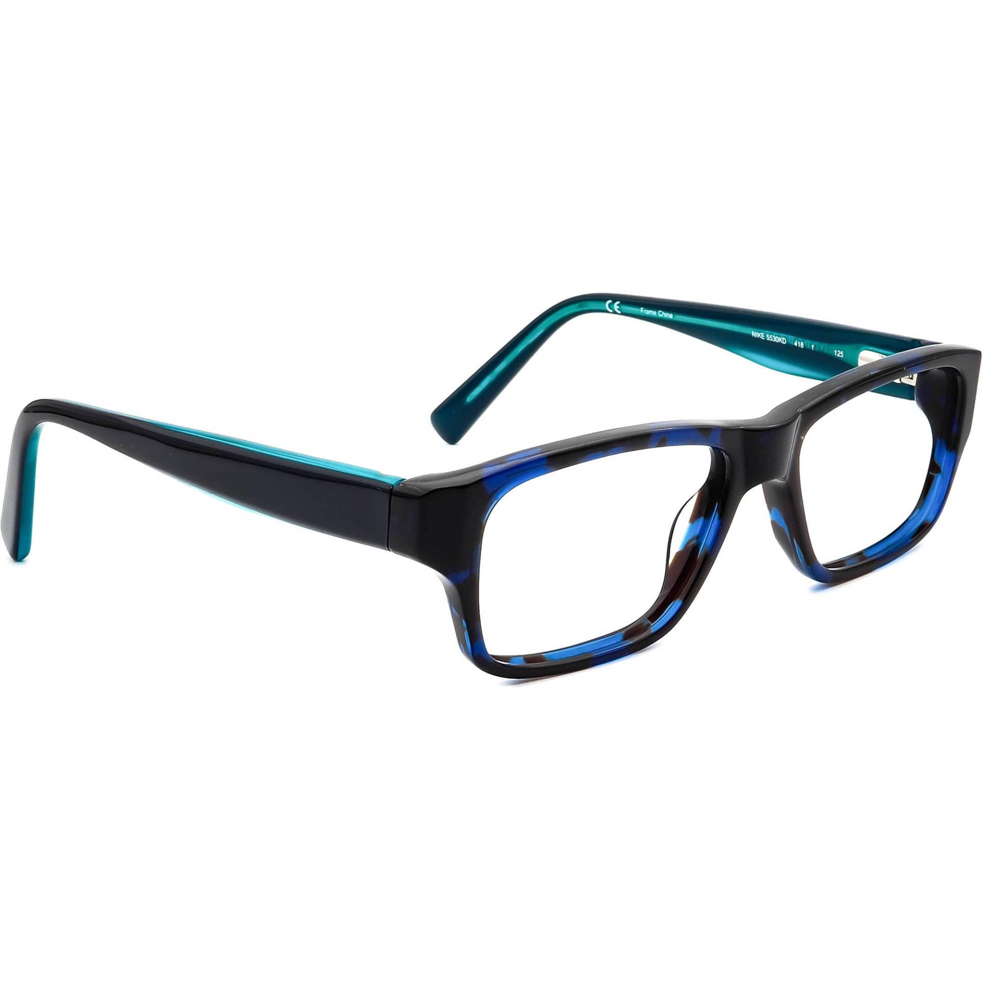 Nike Kinder Brille 5530Kd 418 Blau Havanna Rechteckiger Rahmen 46[]15 125 von AfsharOptics