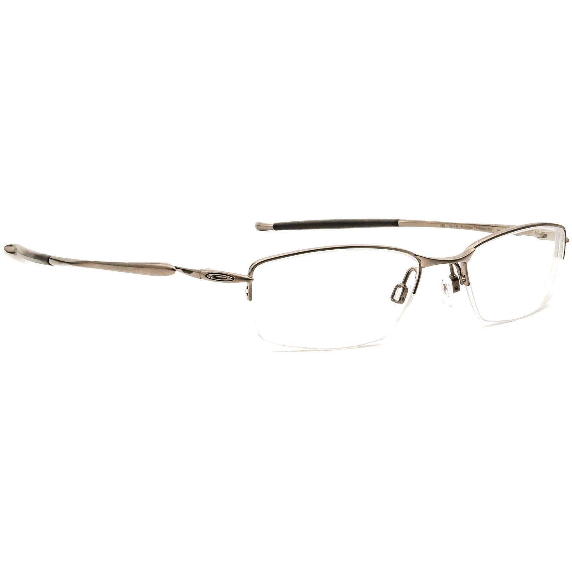 Oakley Brille 22-149 Transistor Gebürstet Chrom Halbrand Metall 51[]18 135 von AfsharOptics