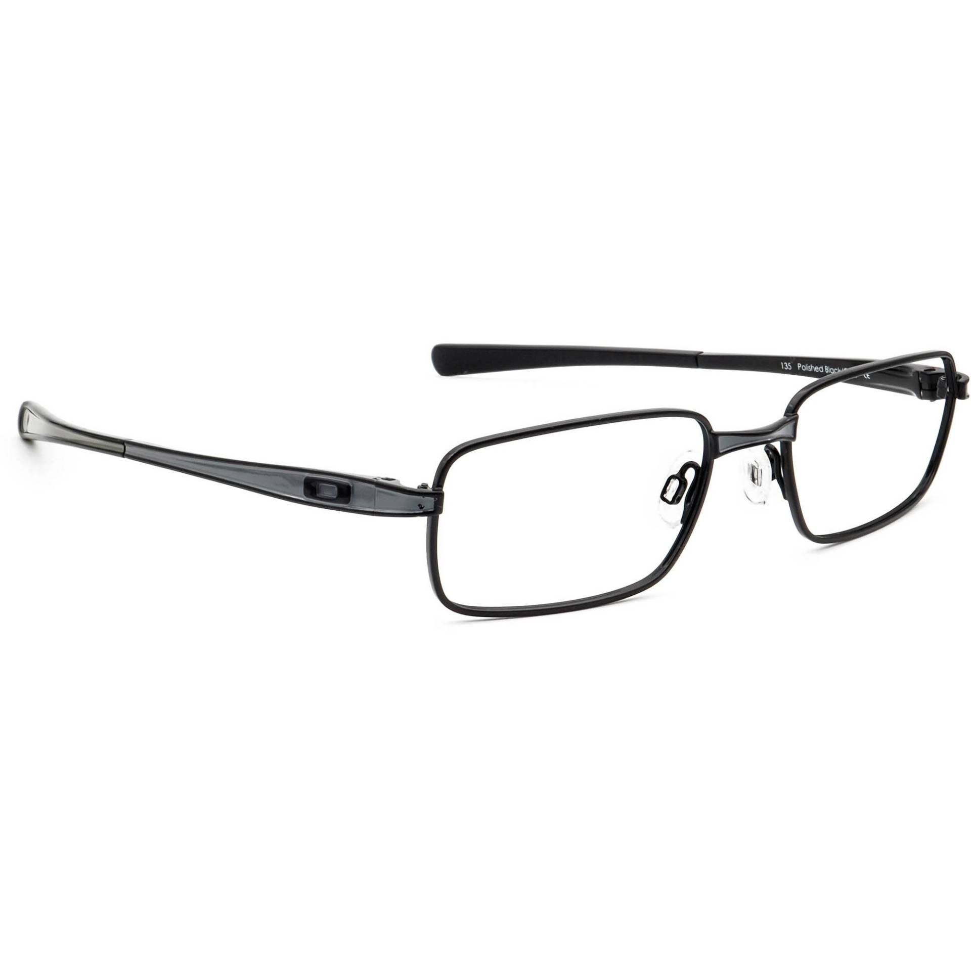 Oakley Brille Rotor 4.0 Poliert Schwarz/Grau Rechteckiges Metall 52[]18 135 von AfsharOptics