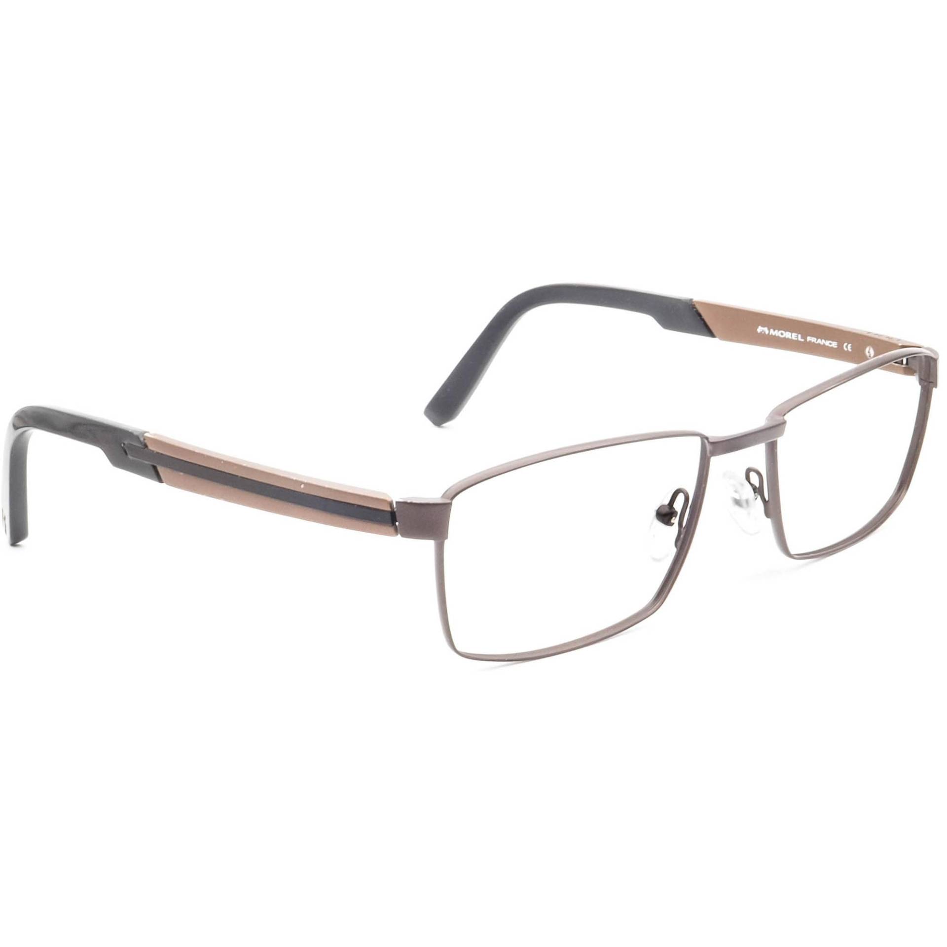 Oga Herren Brille 7766O Mm052 Braun Rechteckiger Metallrahmen Frankreich 54[]17 140 von AfsharOptics