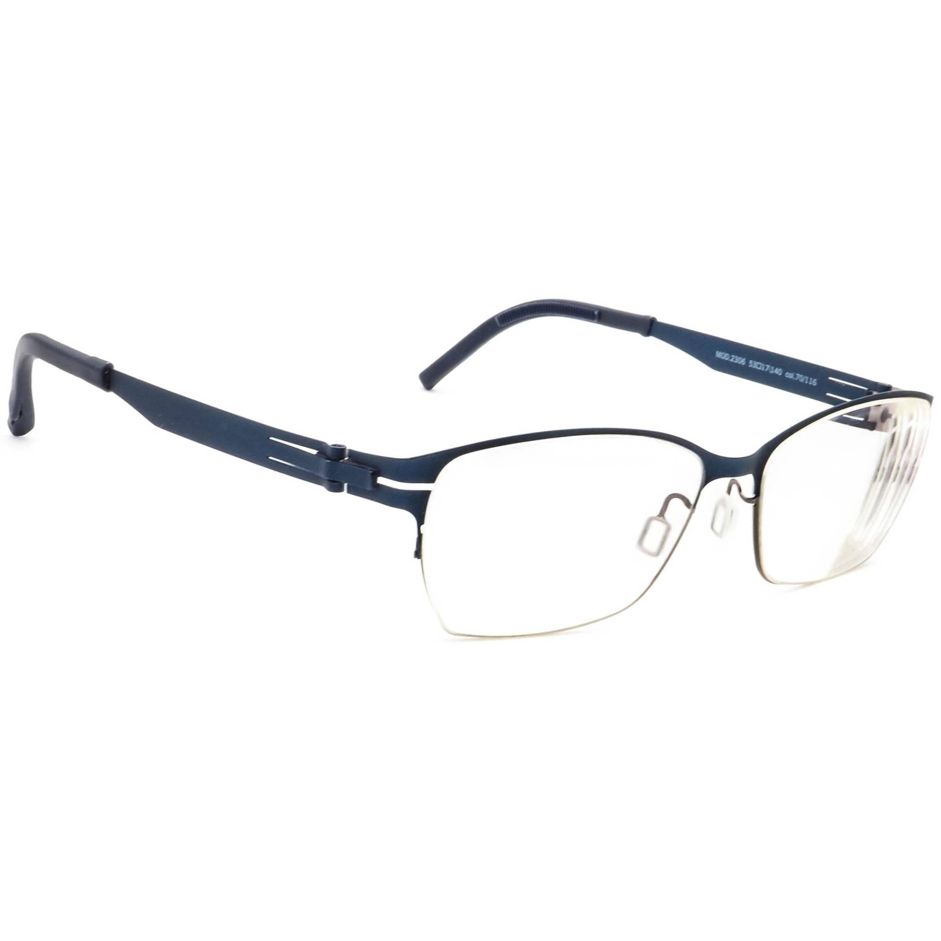 Ovvo Optik Brille Mod.2306 Col.70/116 Navy Blue Metal 53[]17 140 Handmade von AfsharOptics