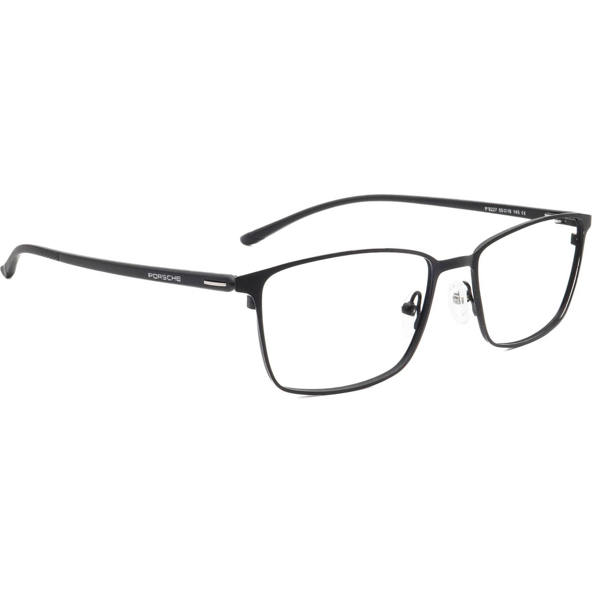 Porsche Design Brille P'9227 Titanium Schwarz Rechteckrahmen 55[]18 145 von AfsharOptics