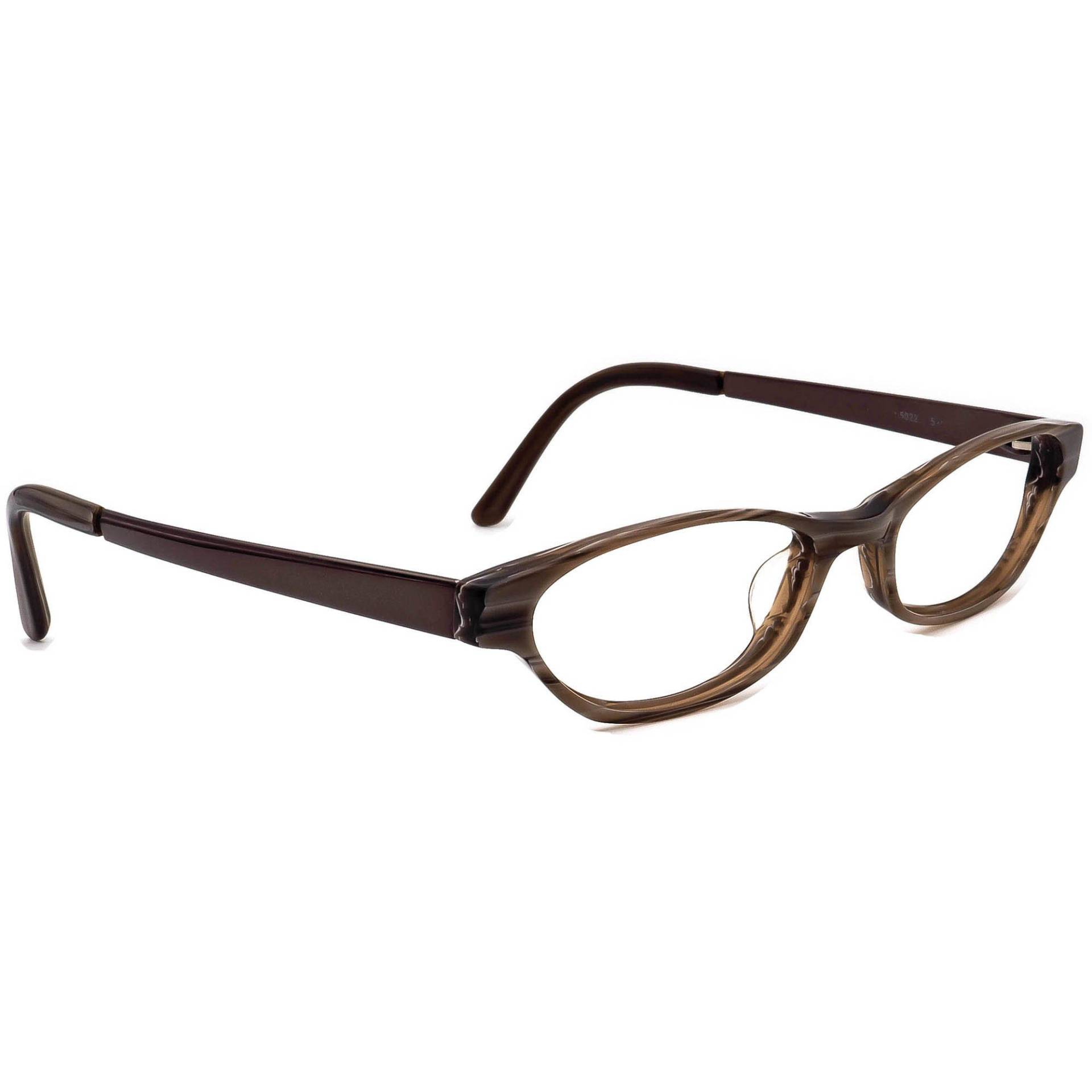 Prodesign Dänemark Damen Brille C.5022 Braun Marmor Oval Rahmen 49[]16 135 von AfsharOptics