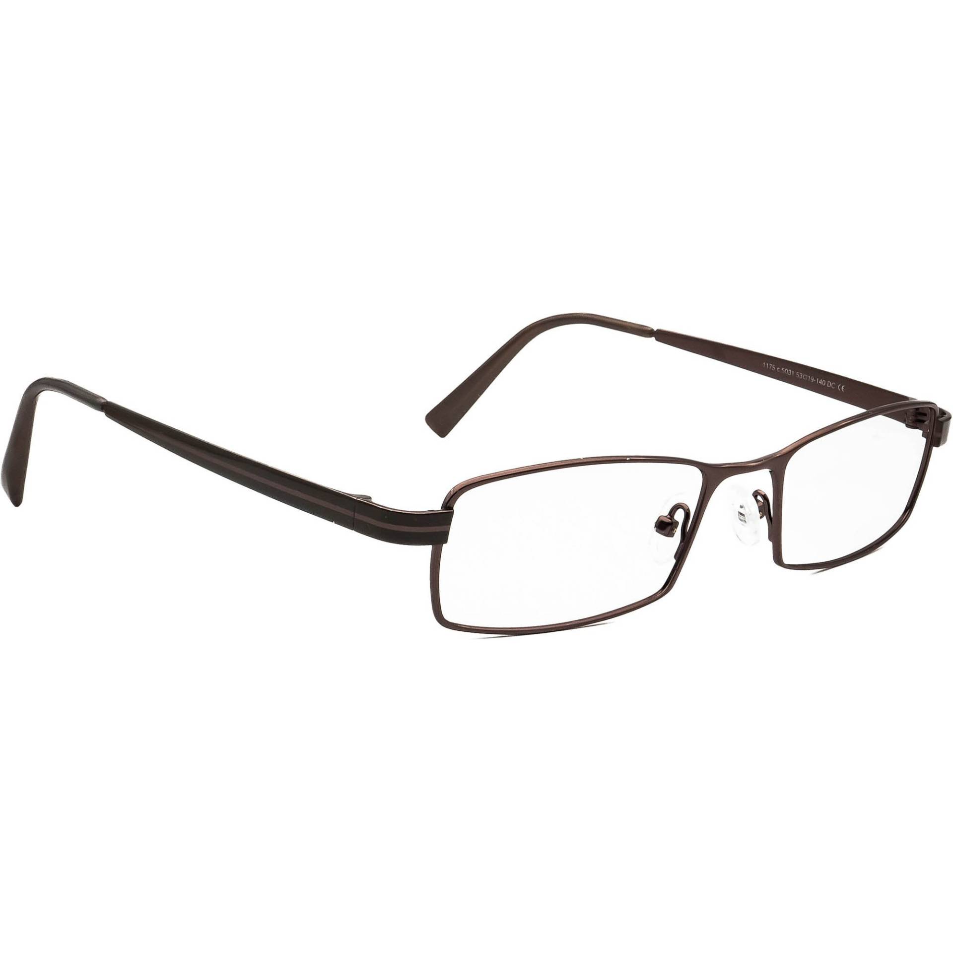 Prodesign Denmark Brille 1175 C.5031 Braun Rechteckiger Metallrahmen 53-19 140 von AfsharOptics