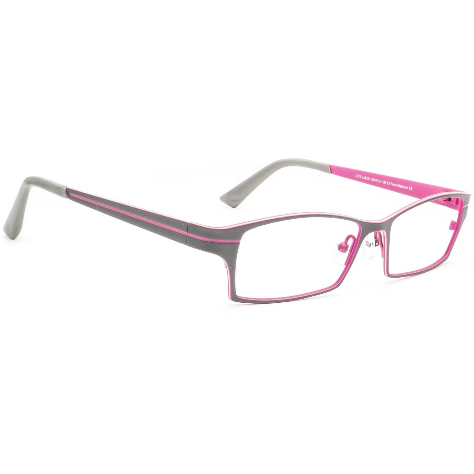 Prodesign Denmark Brille 1379 C.6531 Pure Titanium Grau&pink Rahmen 53-15 130 von AfsharOptics