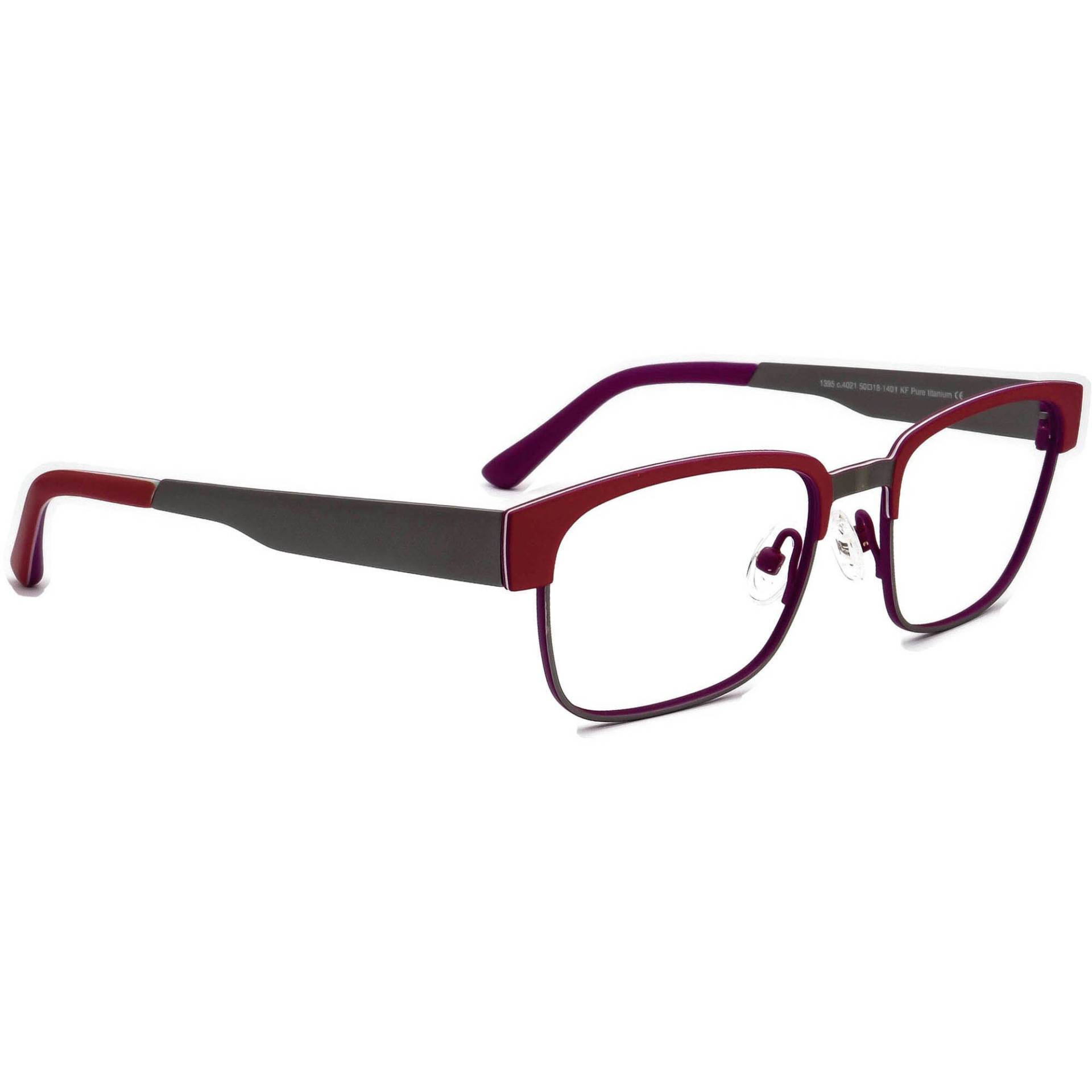 Prodesign Denmark Brille 1395 C.4021 Pure Titanium Rot/Grau Rahmen 50[]18 140 von AfsharOptics