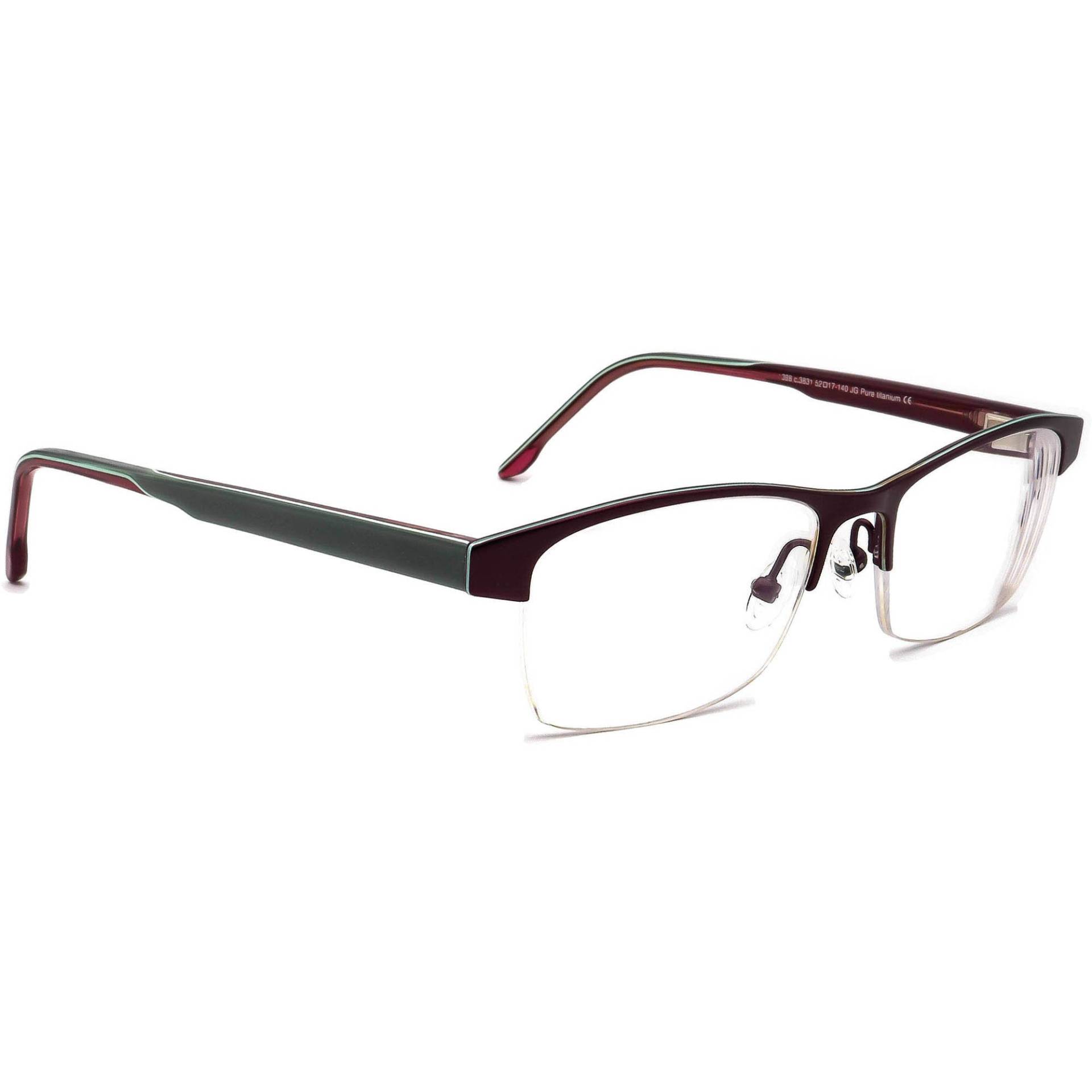 Prodesign Denmark Brille 1398 C.3831 Pure Titanium Lila Halbrand 52-17 140 von AfsharOptics