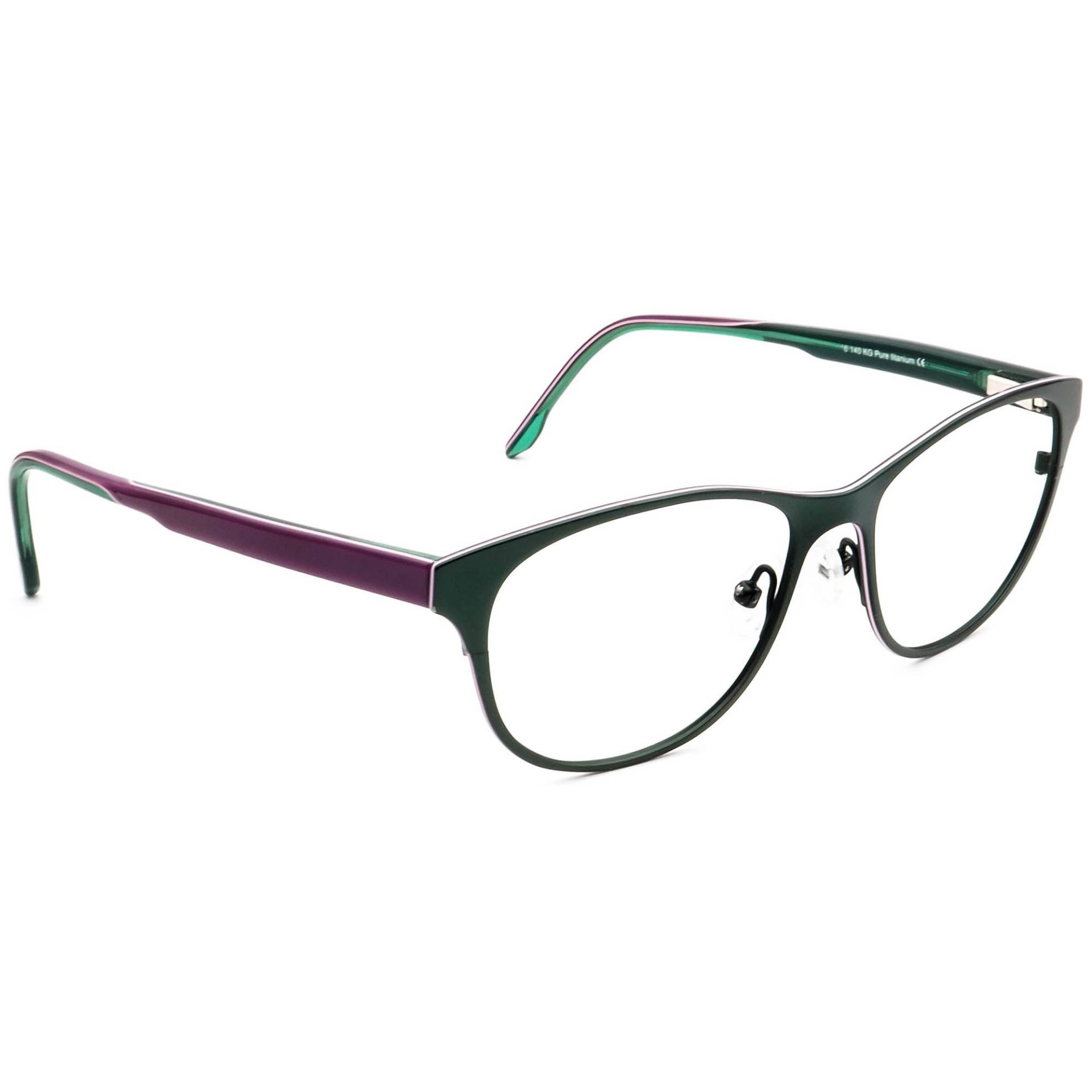 Prodesign Denmark Brille 1399 C.9531 Pure Titanium Grün/Lila 52[]16 140 von AfsharOptics